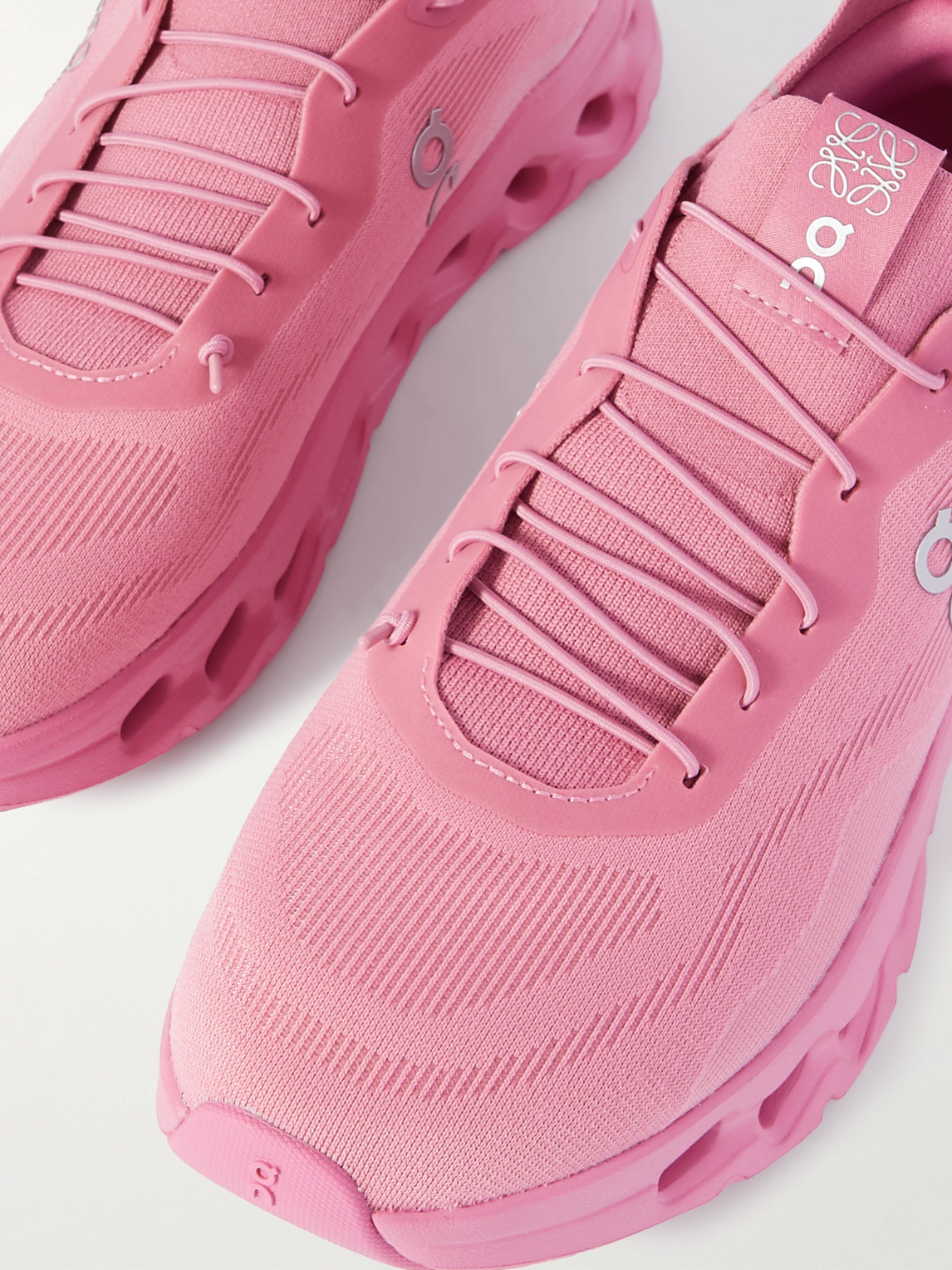 Shop Loewe On Cloudtilt Stretch-knit Sneakers In Pink