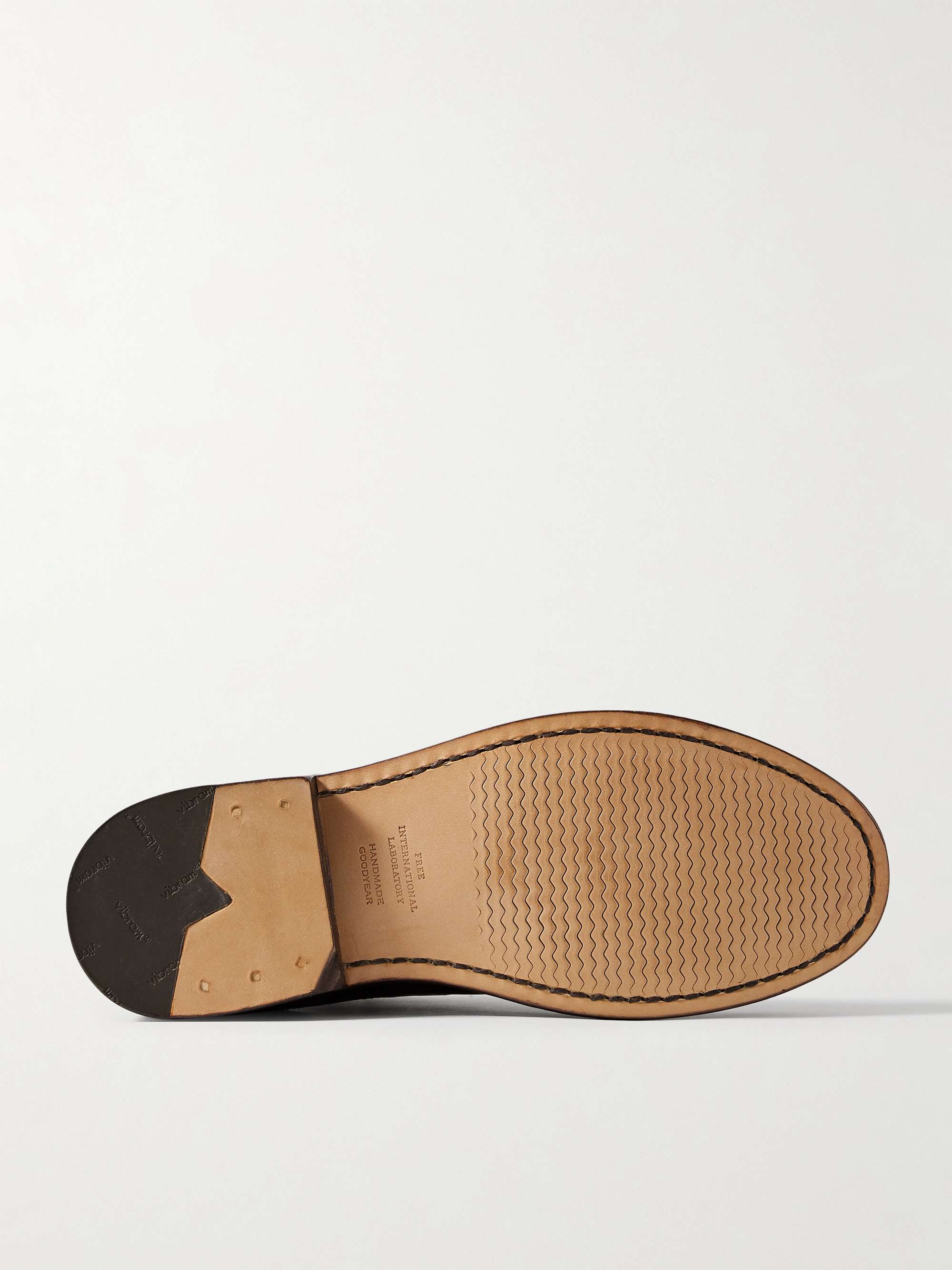 VISVIM Gornergrat Mid-Folk Leather Chelsea Boots for Men