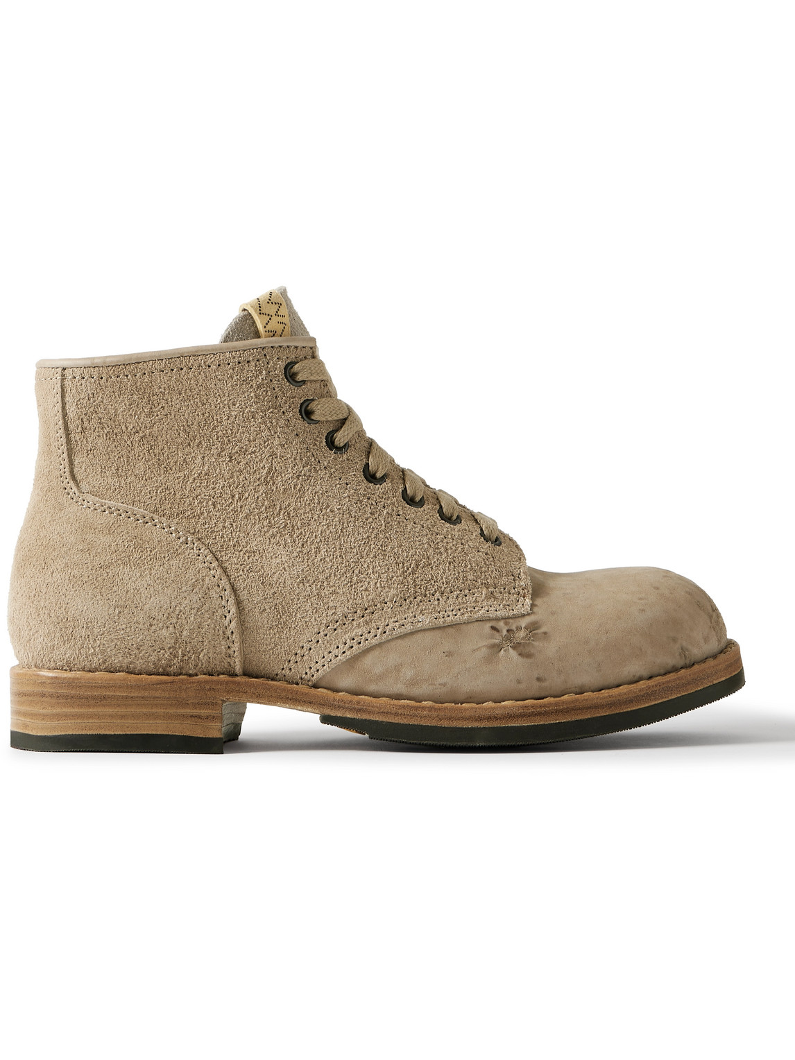 Brigadier Suede and Distressed Nubuck Boots