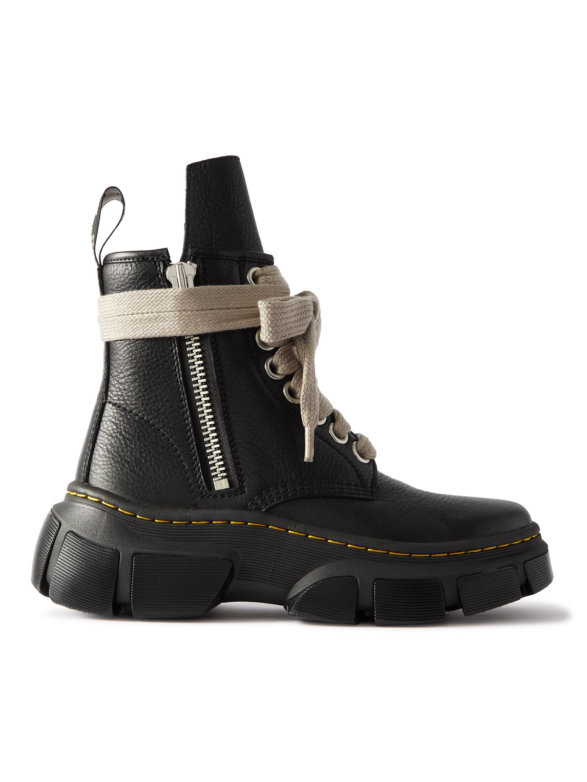 Shop Rick Owens Dr.martens Jumbo Leather Boots In Black