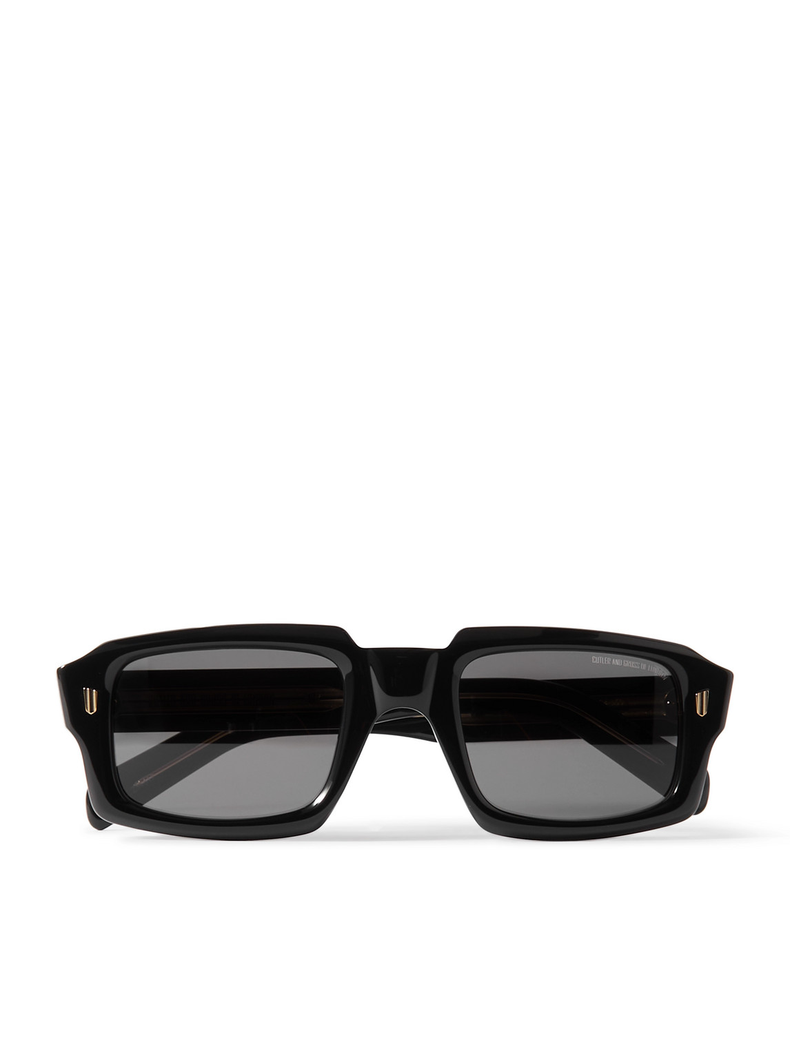 Rectangle-Frame Acetate Sunglasses