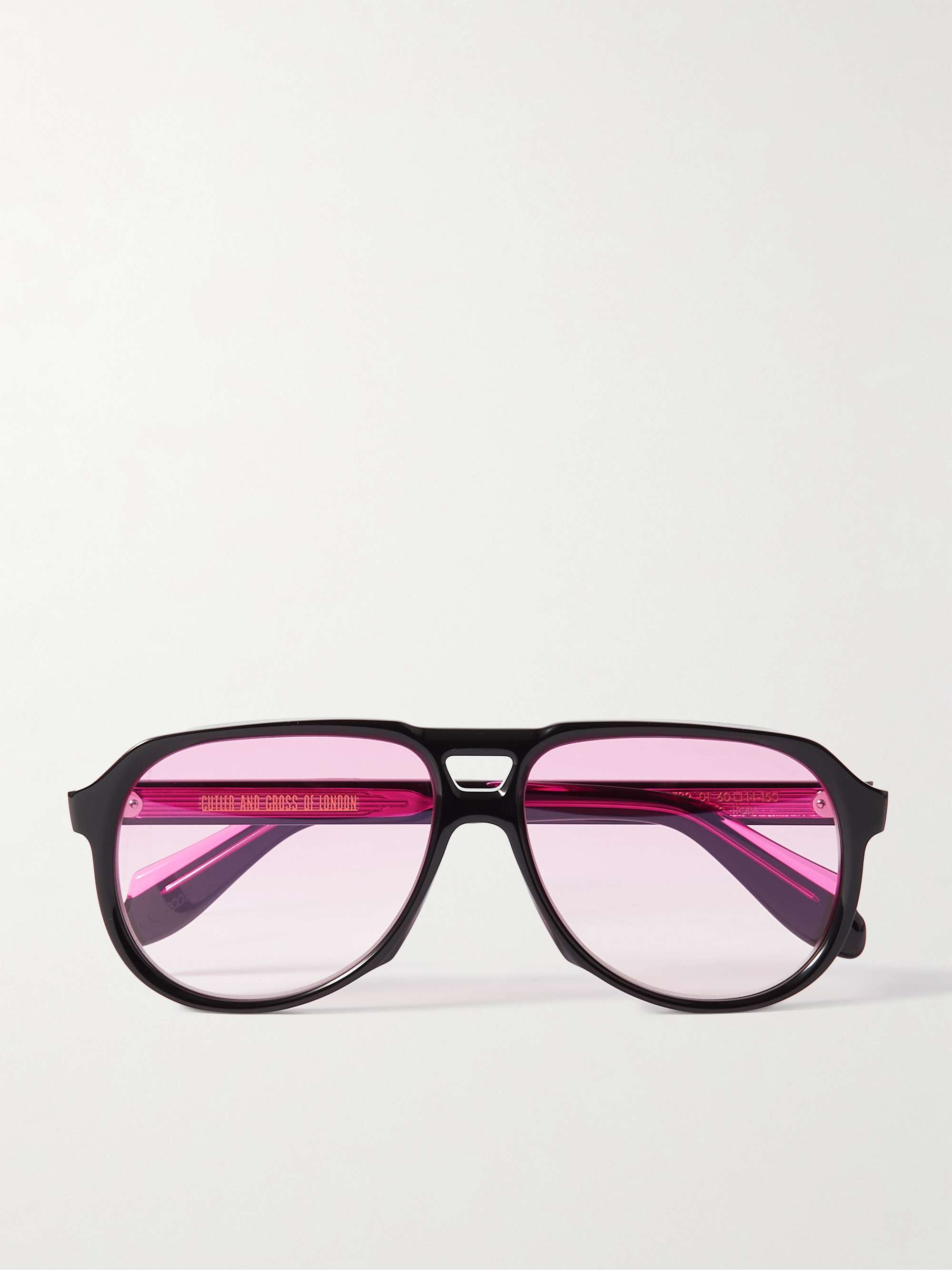 Aviator Style Acetate Sunglasses