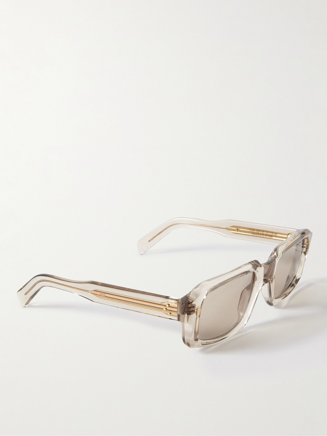 Cutler And Gross Rectangle-frame Acetate Sunglasses In Silver
