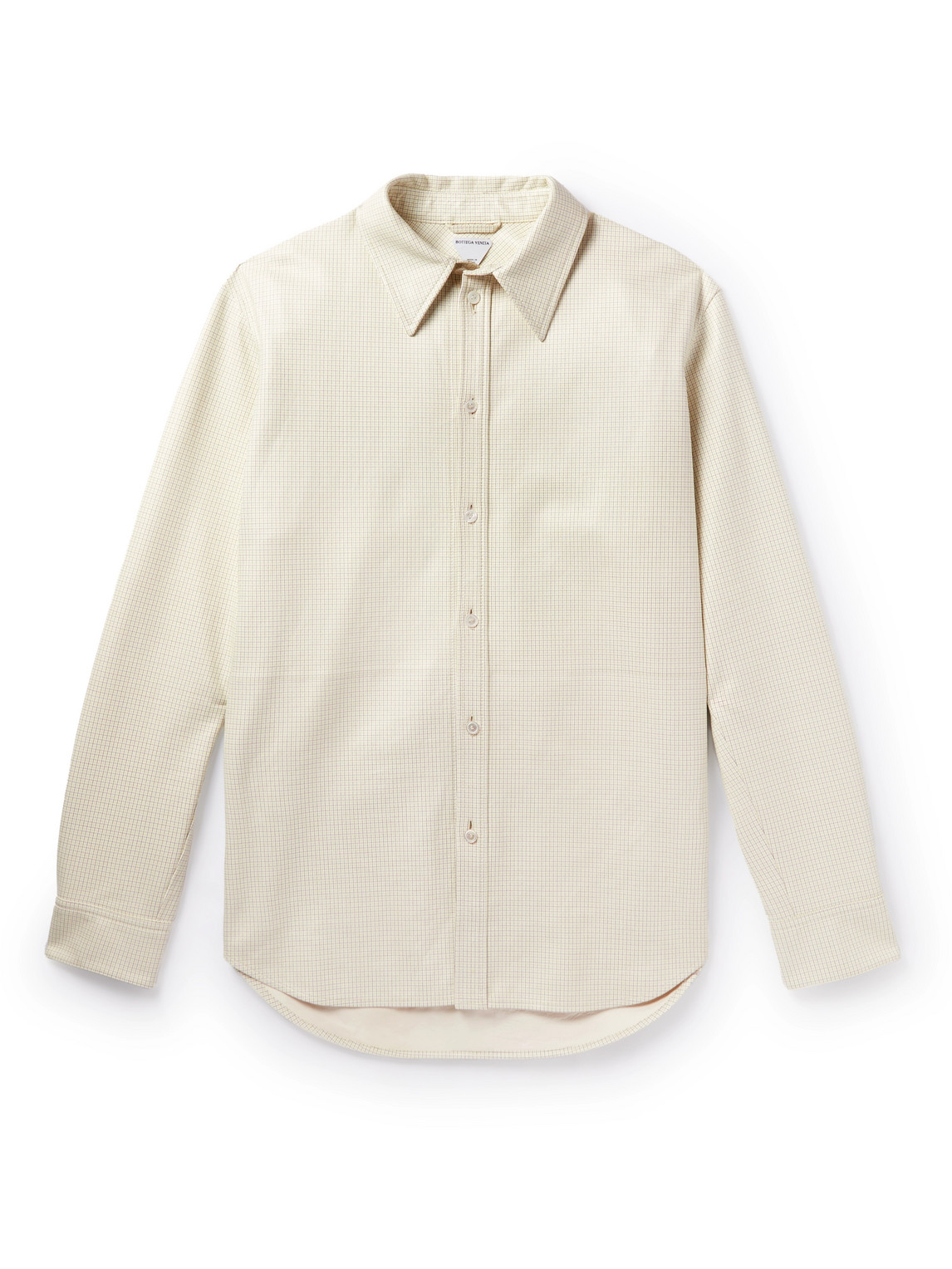 Checked Leather Shirt