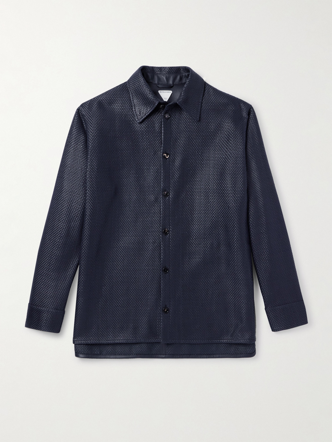 Bottega Veneta Intrecciato Leather Shirt - Men