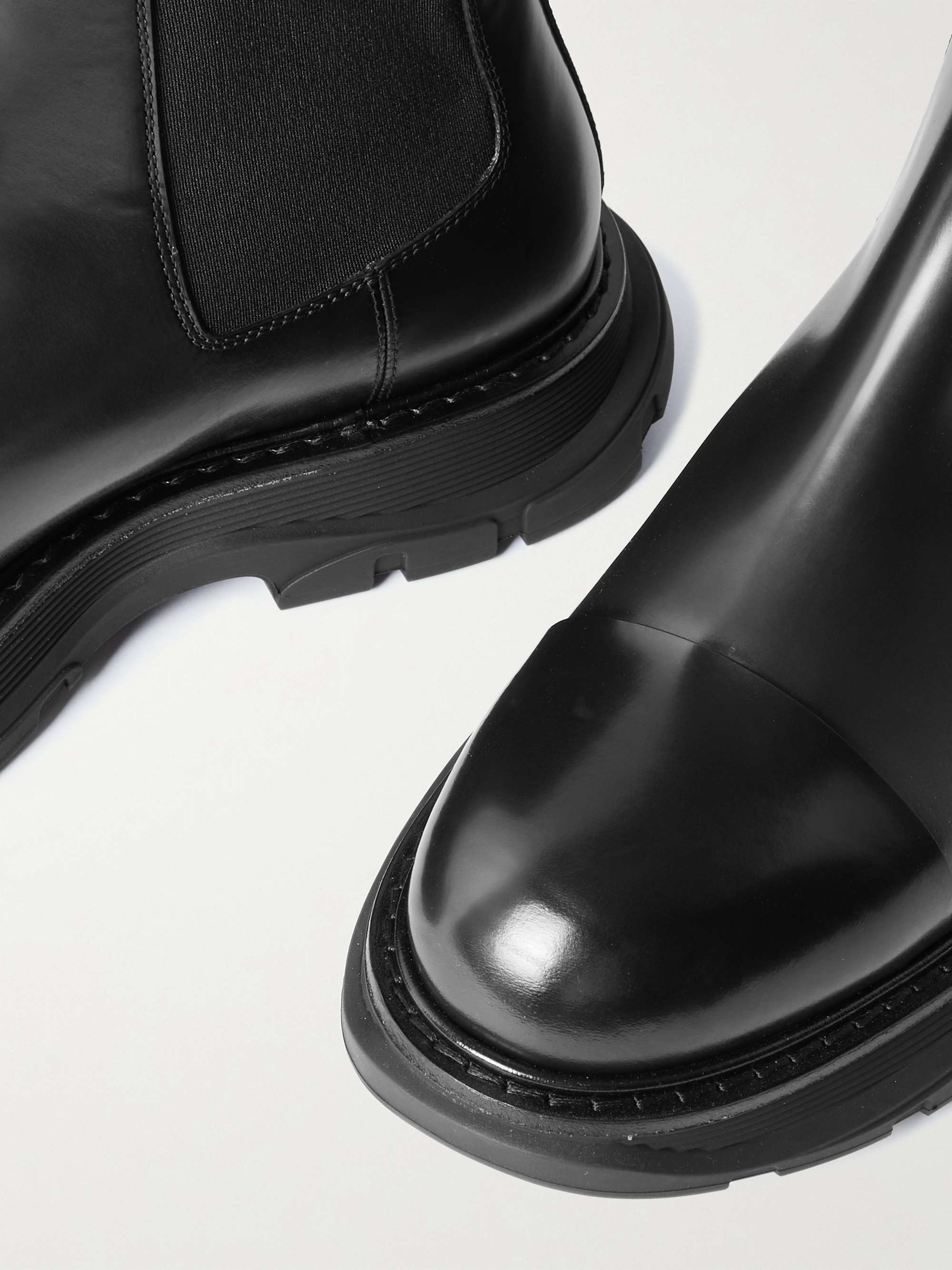 ALEXANDER MCQUEEN Tread レザー チェルシーブーツ オーバー