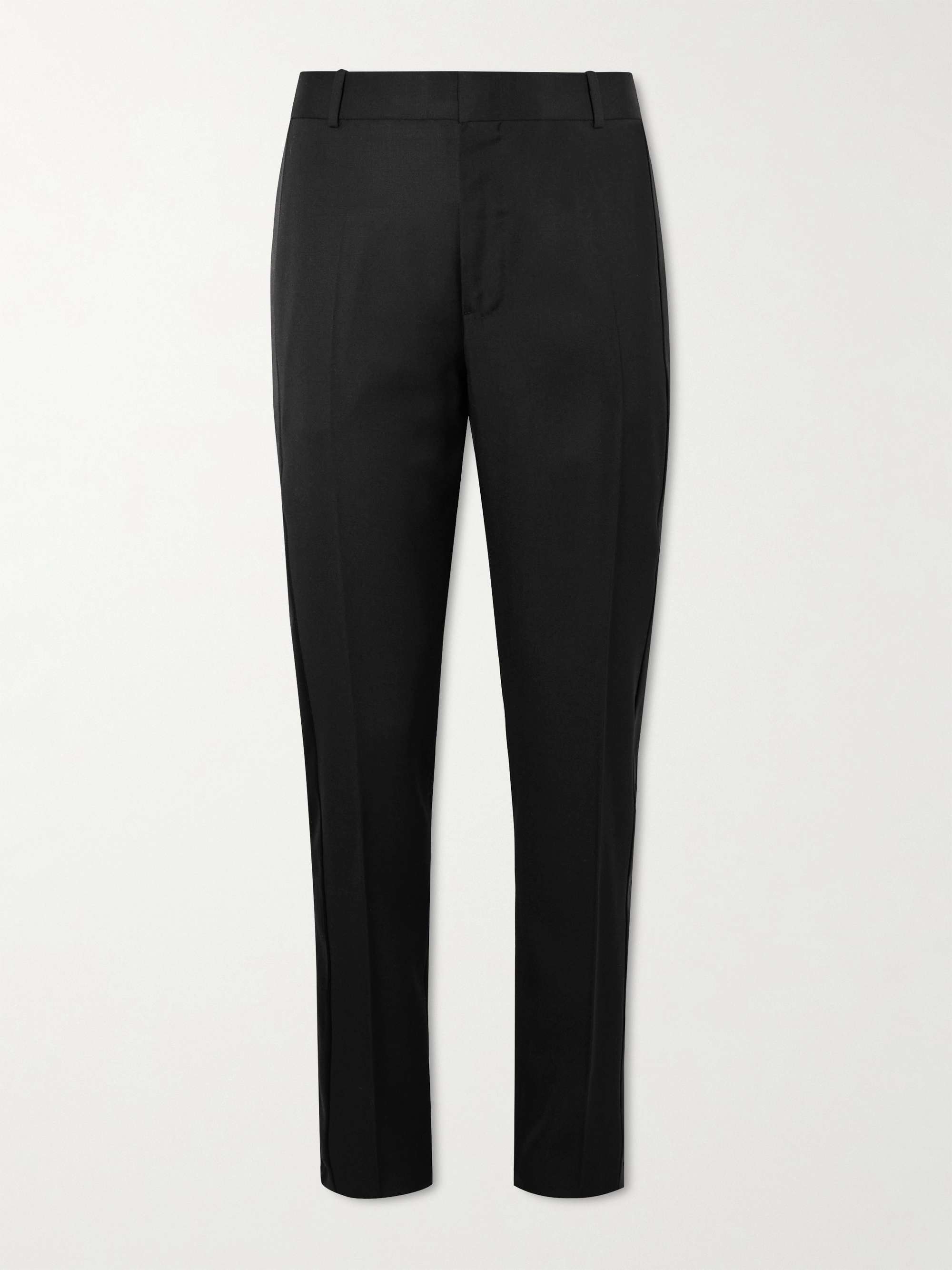 ALEXANDER MCQUEEN Wool-Twill Tuxedo Trousers for Men | MR PORTER 