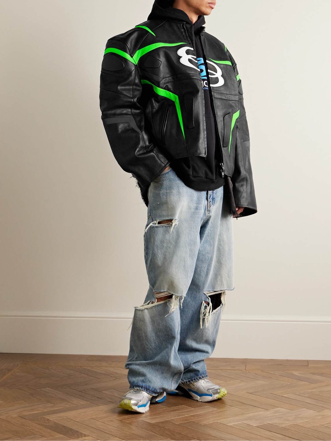 Balenciaga Unity Sports Icon Racer Jacket In Black | ModeSens