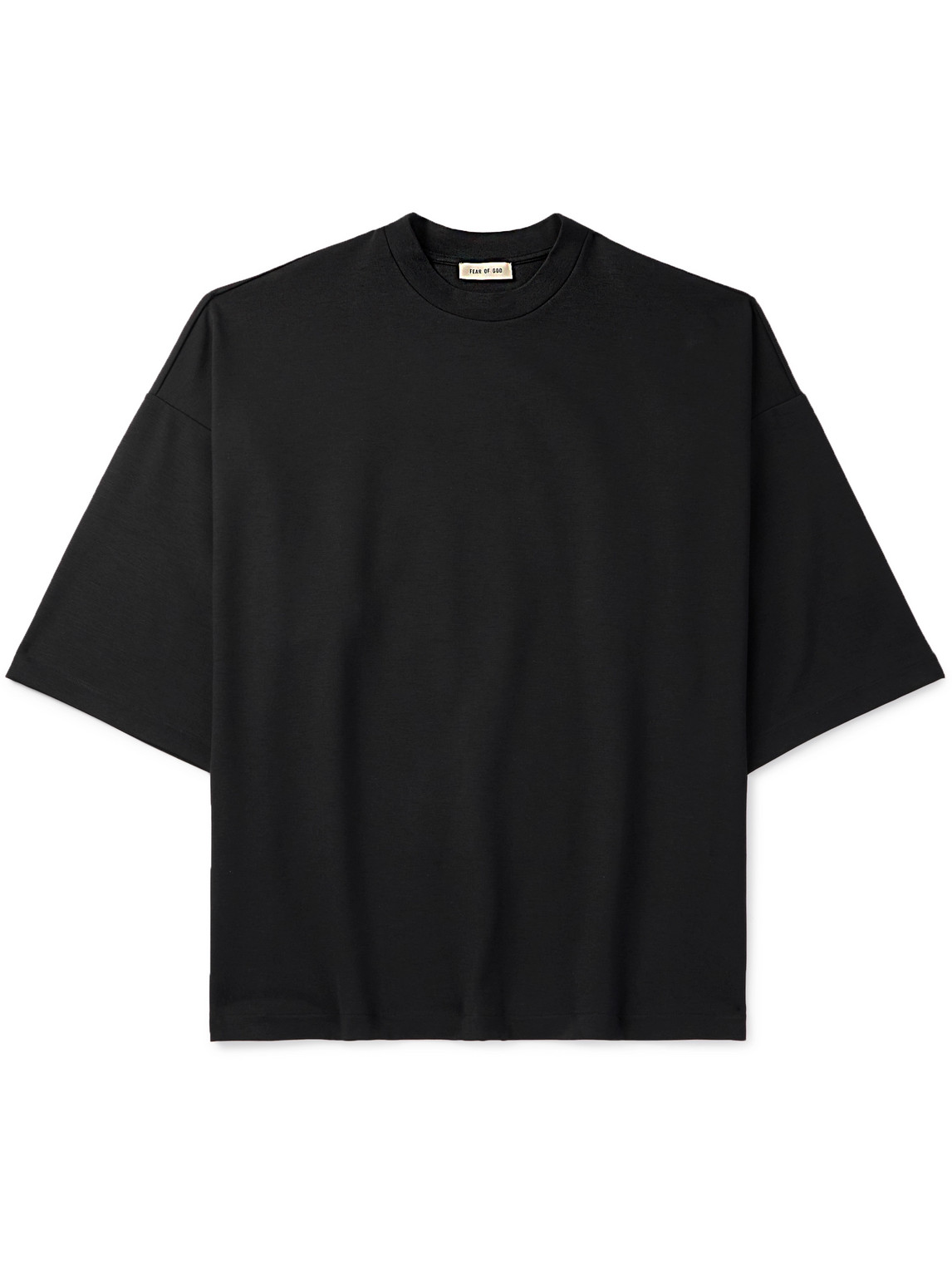 Fear Of God Thunderbird Milano Oversized Embroidered Jersey T-shirt In Black