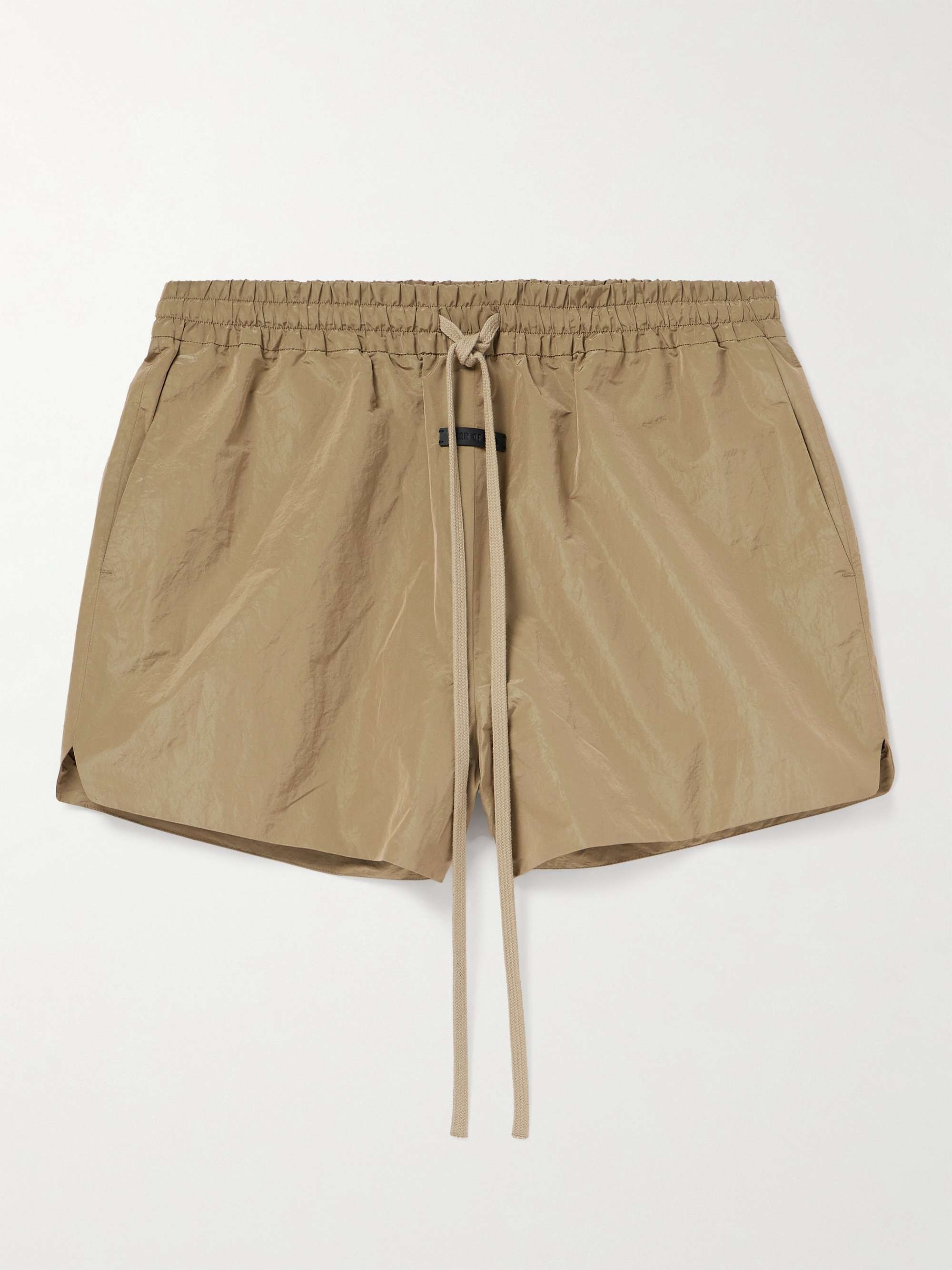 FEAR OF GOD Logo-Appliquéd Crinkled-Shell Drawstring Shorts for Men ...