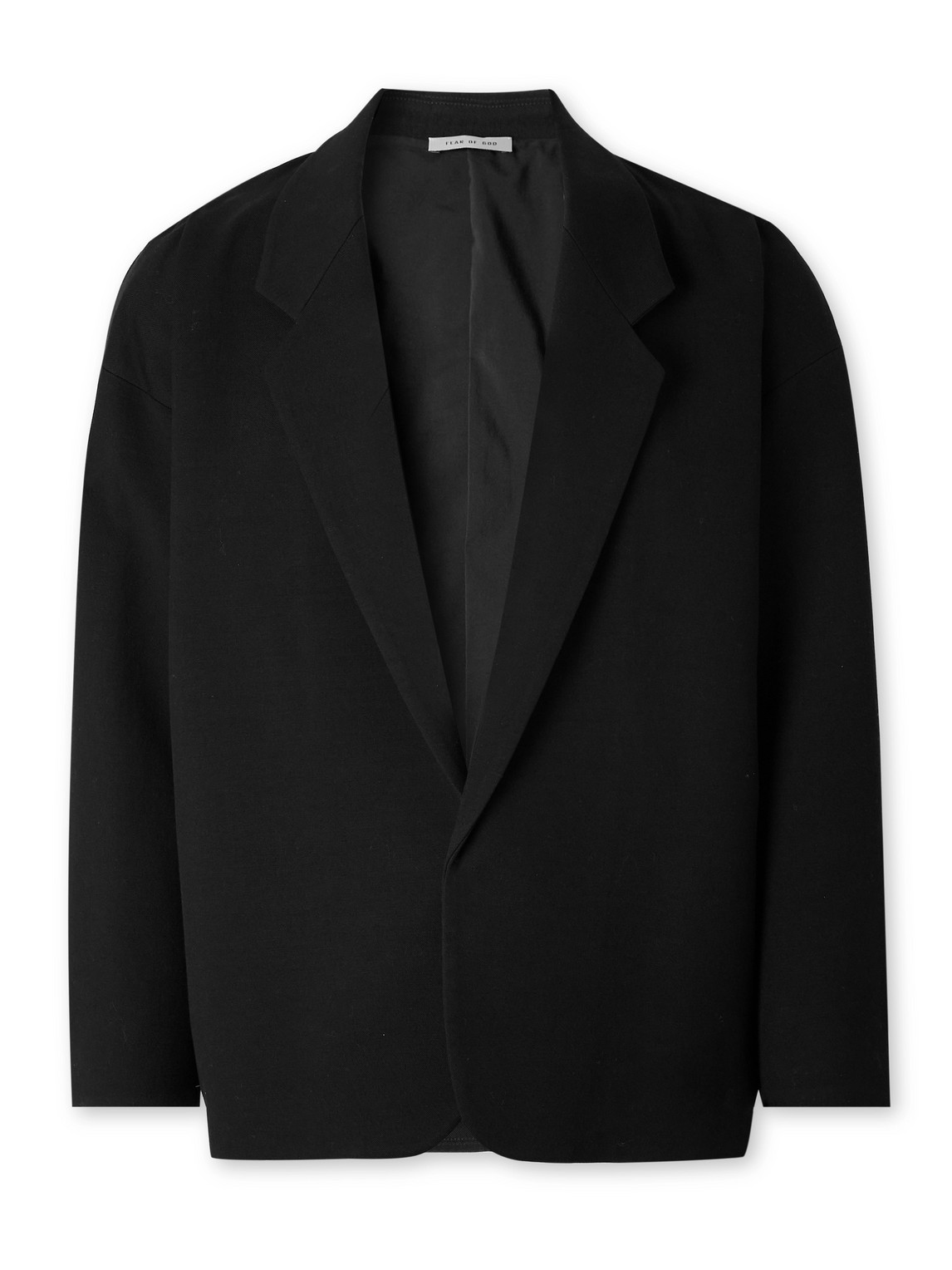 Fear Of God 8th California Double-faced Cotton And Wool-blend Twill Blazer In Black