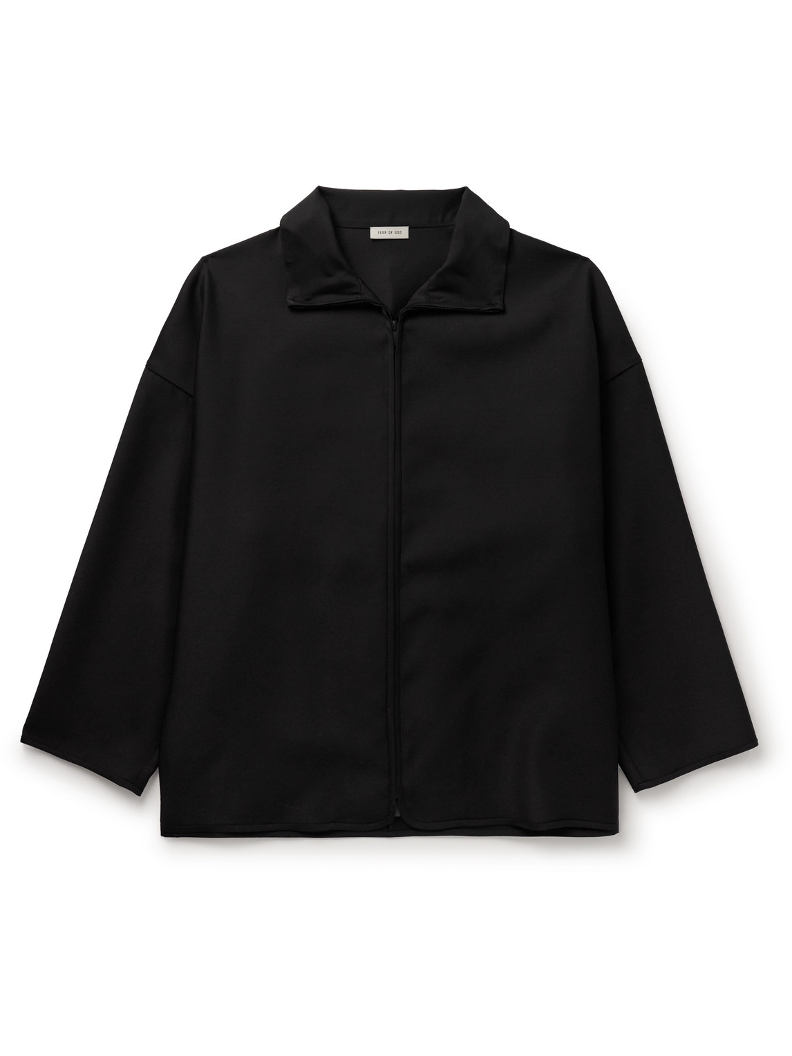 Fear Of God Virgin Wool And Silk-blend Jacket In Black