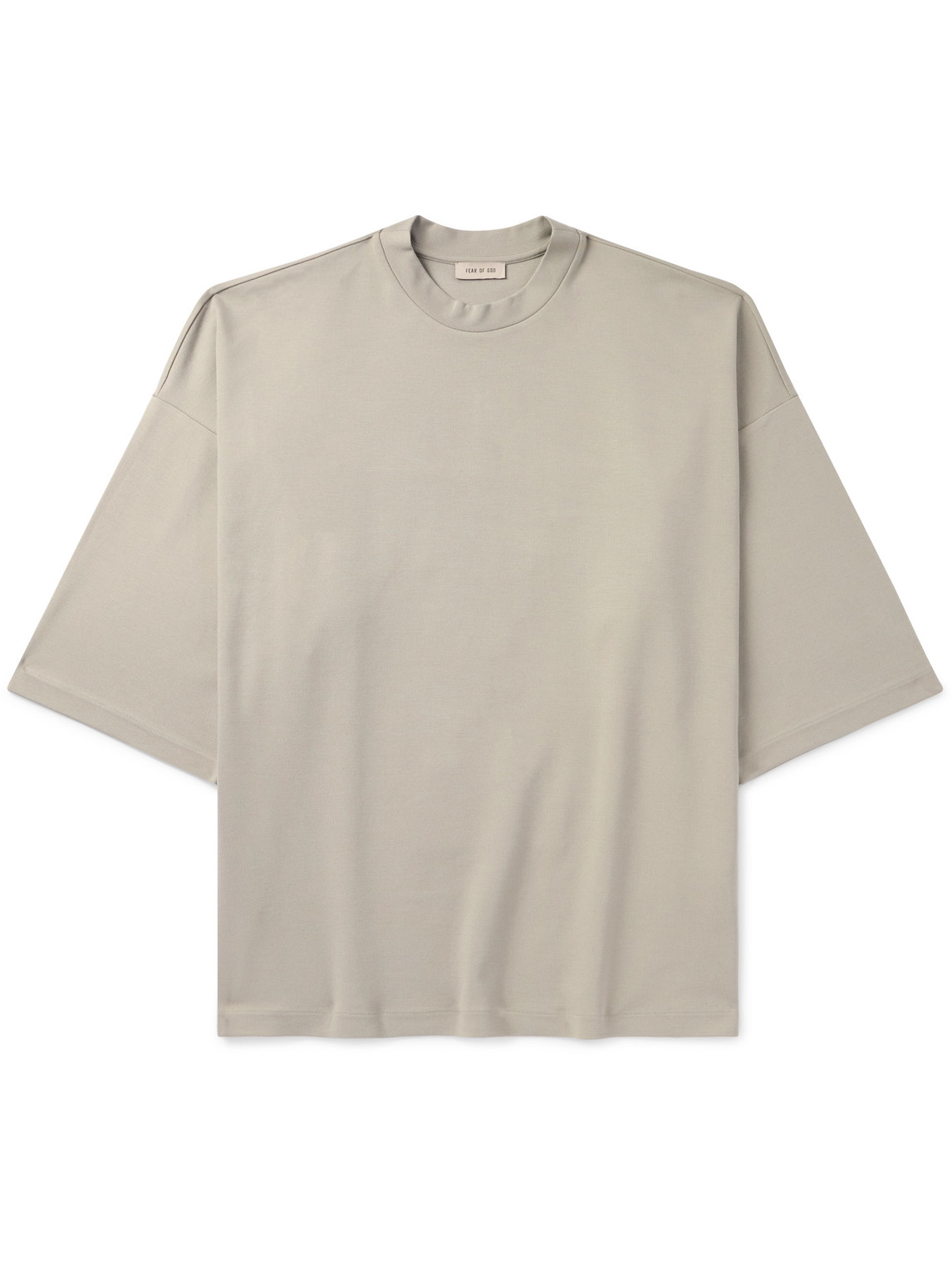 Fear Of God Thunderbird Milano Oversized Embroidered Jersey T-shirt In Brown