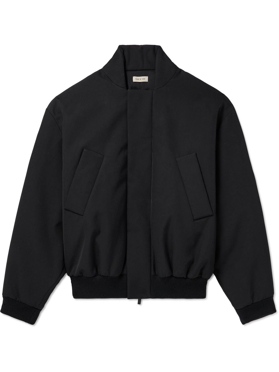 Padded Virgin Wool and Cotton-Blend Twill Bomber Jacket