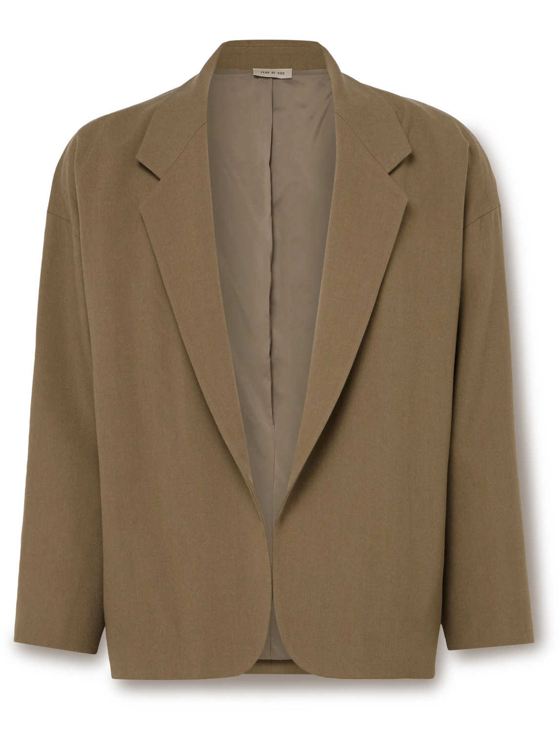 Fear Of God Virgin Wool Blazer In Brown