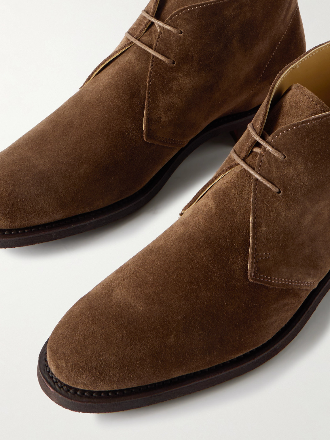 Shop R.m.williams Kingscliff Suede Chukka Boots In Brown