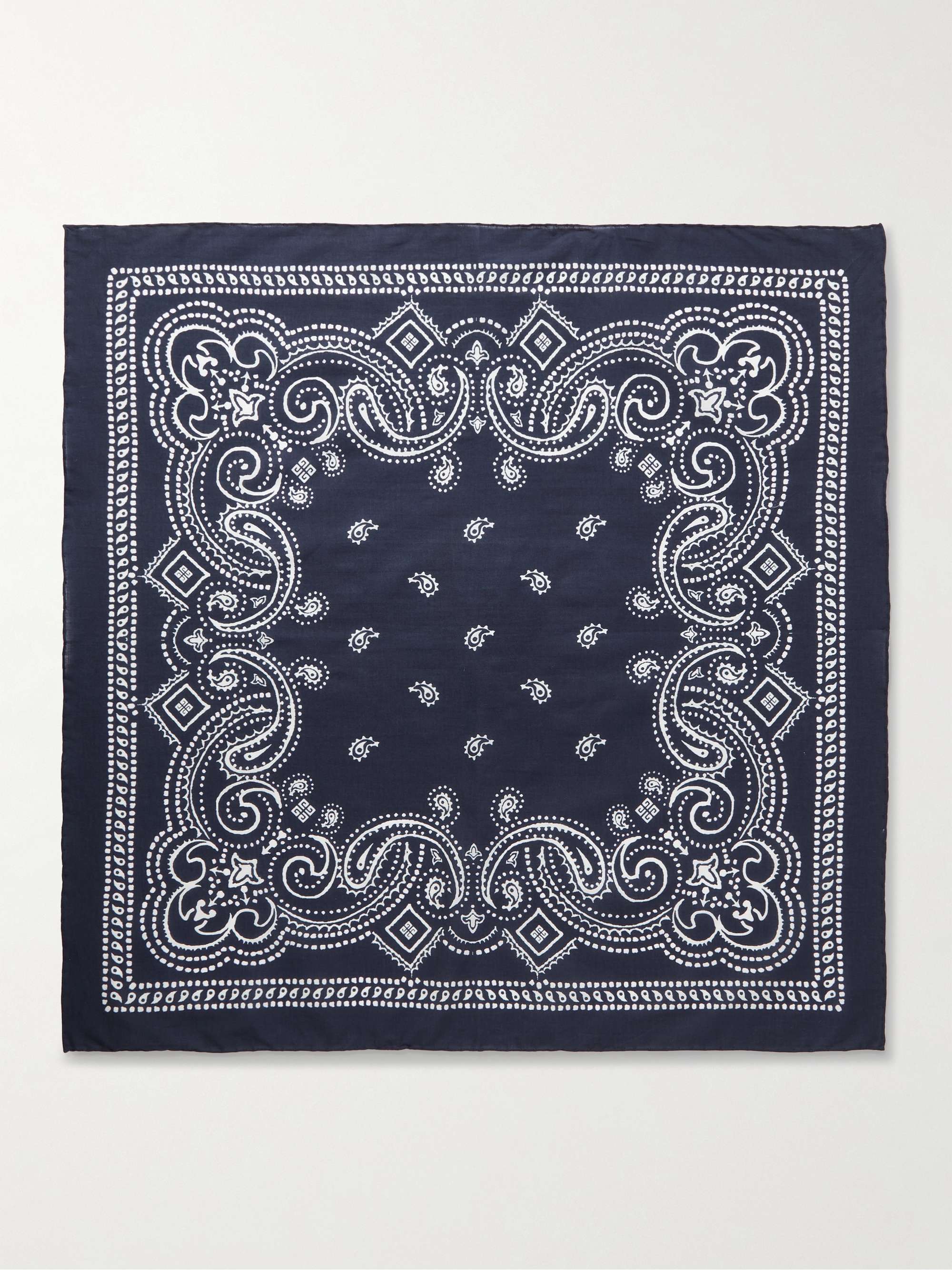 Off-White bandana-print twill shirt - Blue