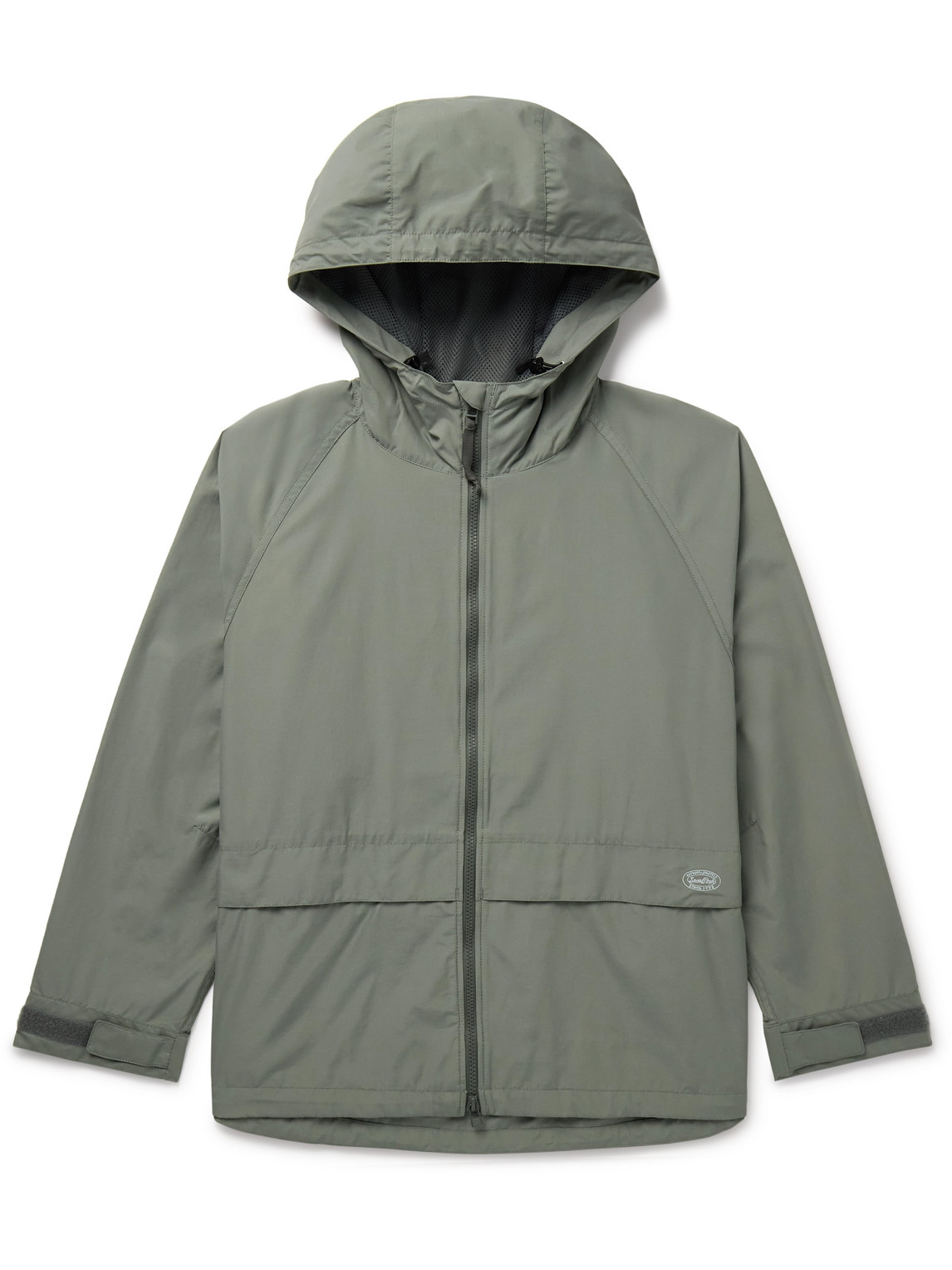 Snow Peak Light Mountain Cotton-blend Hooded Jacket In Green
