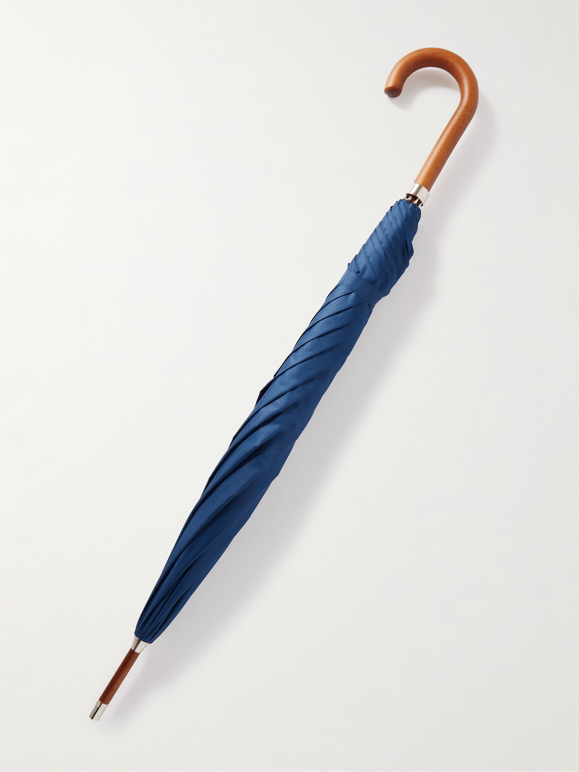 Shop Kingsman London Undercover Argylle Wood-handle Umbrella In Blue