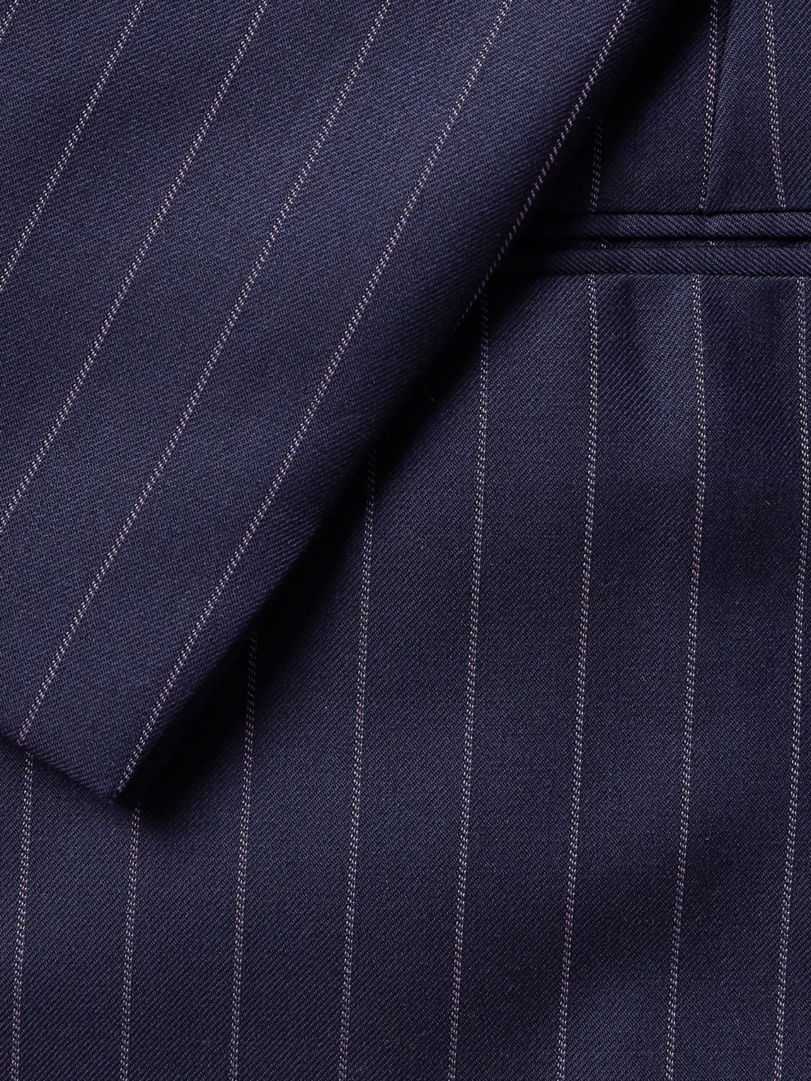Shop Kingsman Argylle Slim-fit Nehru-collar Pinstriped Wool-blend Suit Jacket In Blue