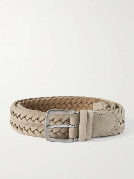 MRP 3.5cm Woven Suede Belt