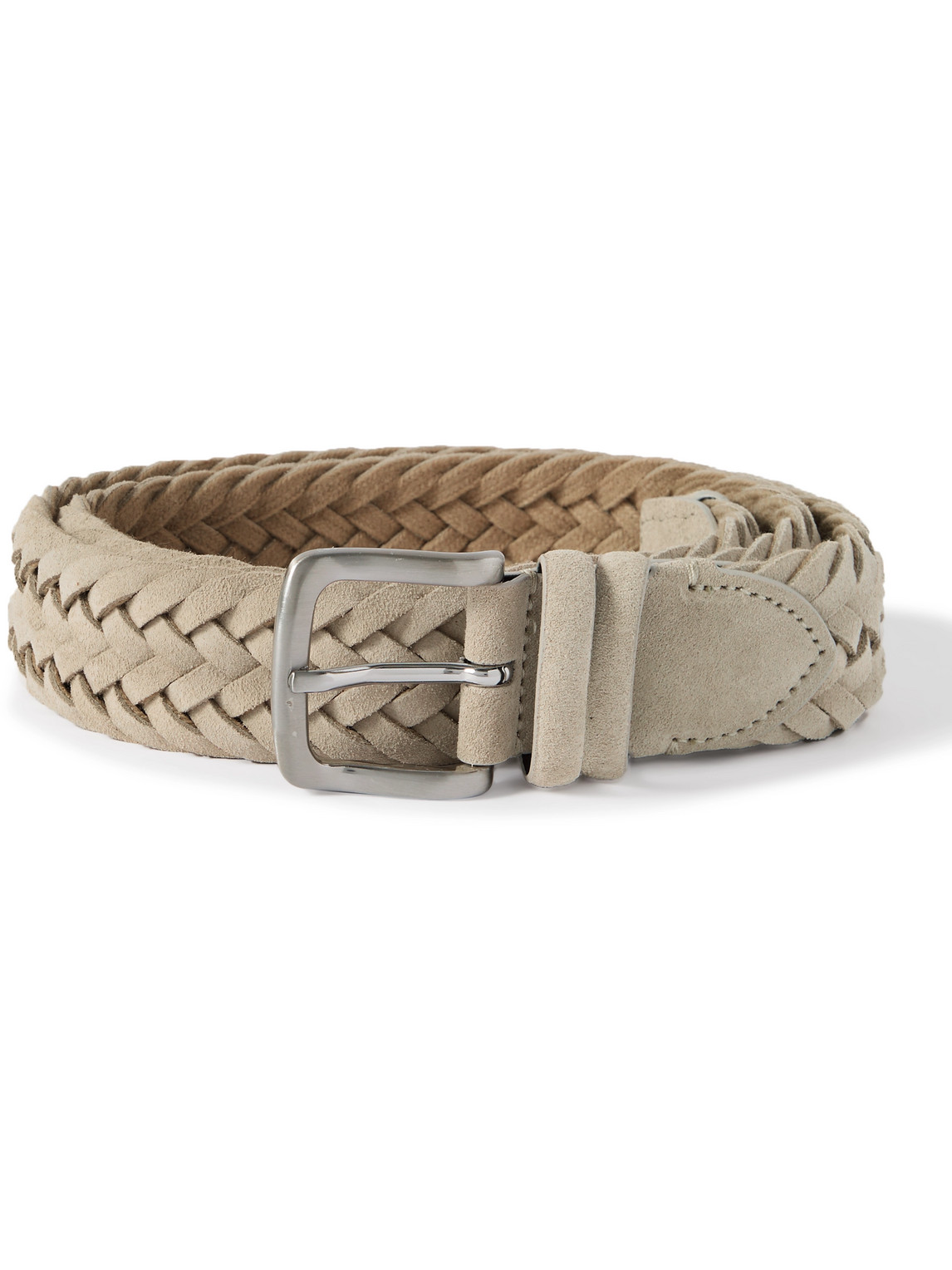 3.5 Braided Suede Belt