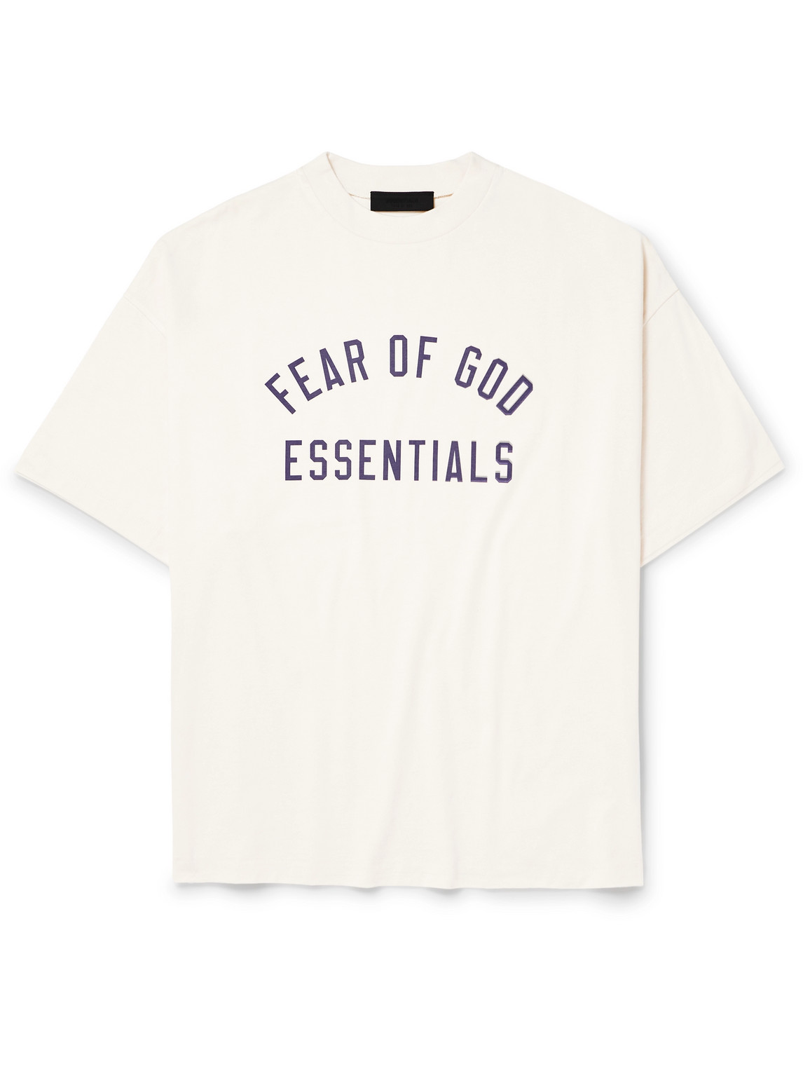 Essentials Oversized Logo-print Cotton-jersey T-shirt In Neutrals