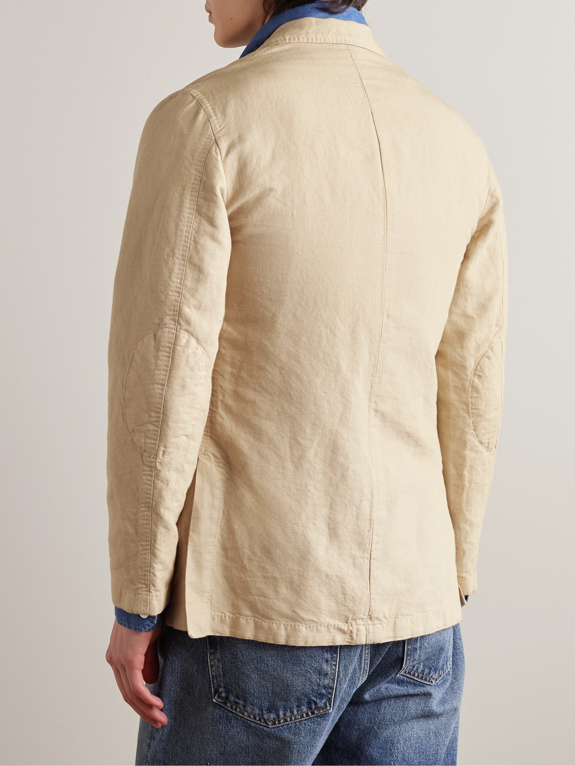  Sid Mashburn - Butcher Unstructured Hemp And Cotton-blend Canvas Blazer - Men - Neutrals - It 48 