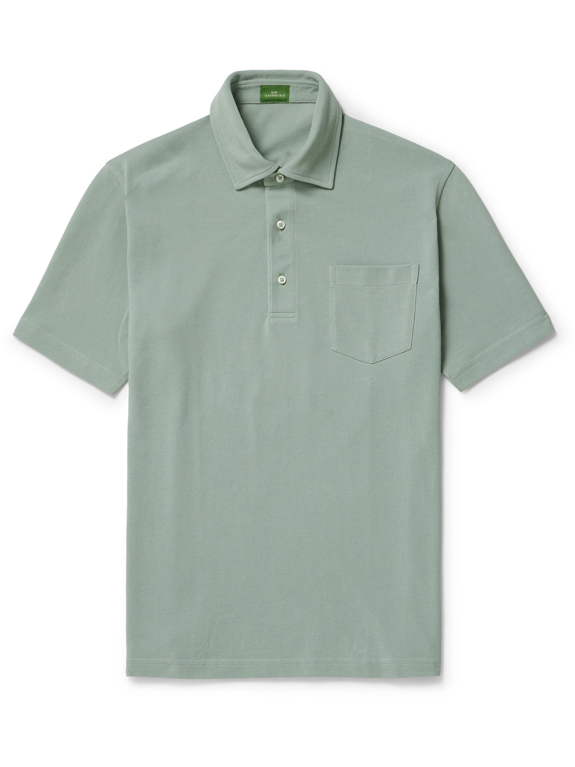 Sid Mashburn Pima Cotton-piqué Polo Shirt In Green