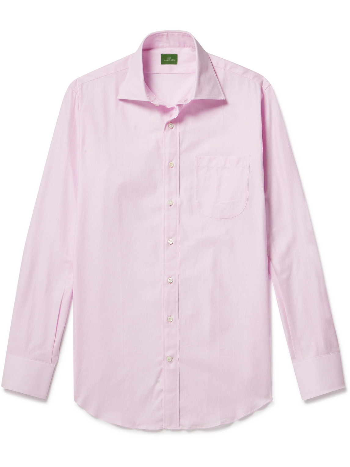Sid Mashburn Textured-cotton Shirt In Pink