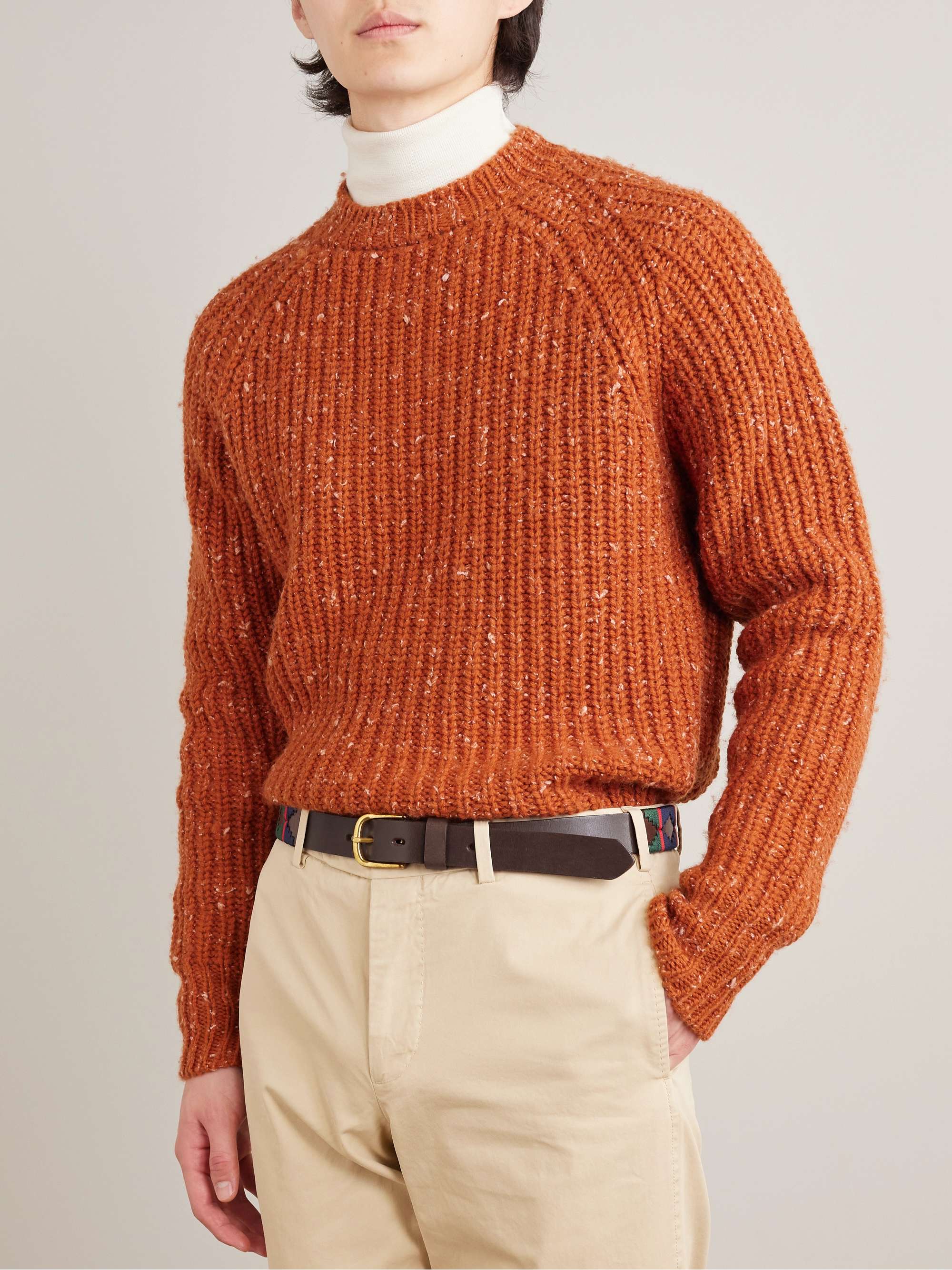 SID MASHBURN Polo 2.8cm Embroidered Leather Belt