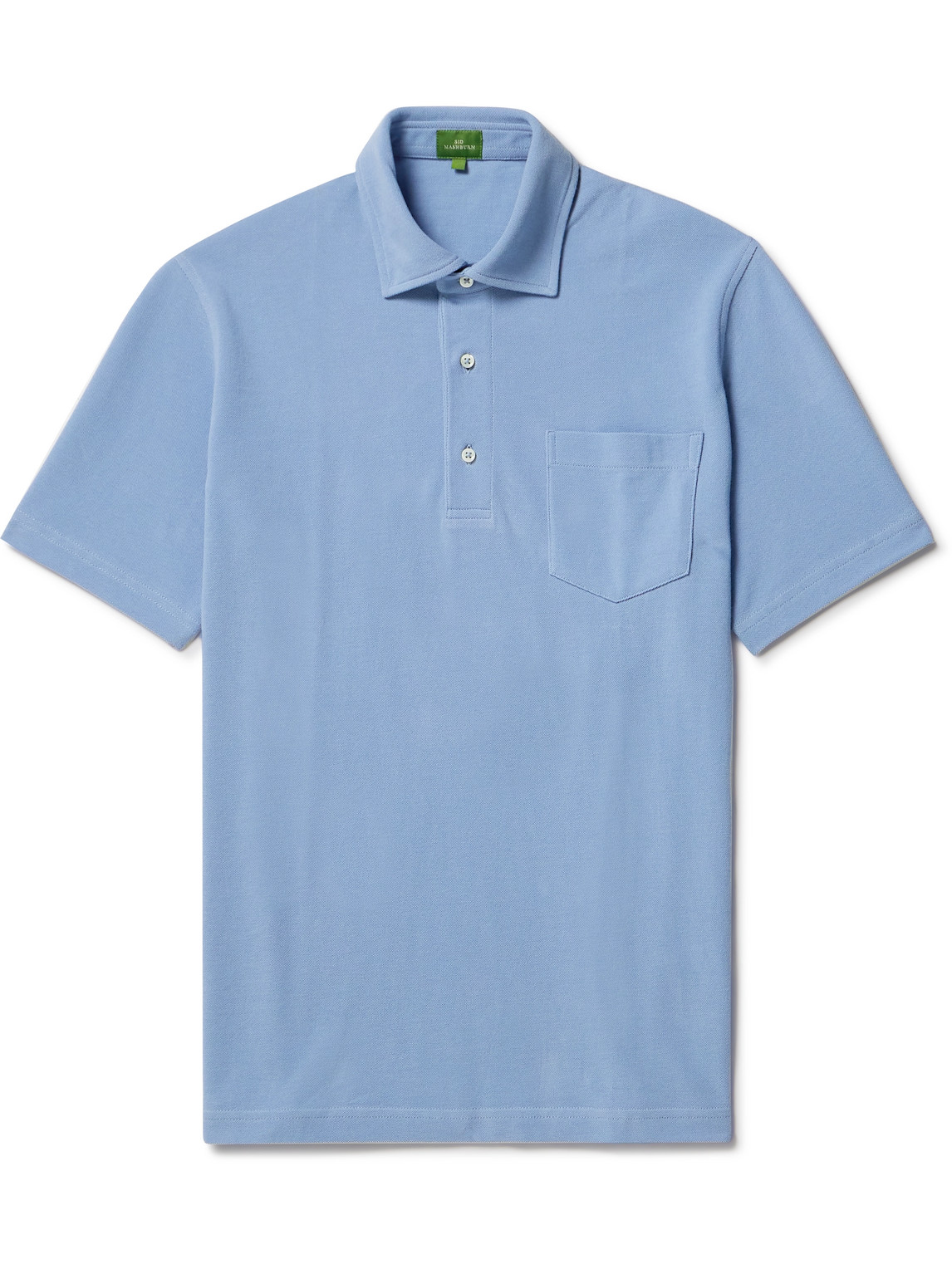 Shop Sid Mashburn Pima Cotton-piqué Polo Shirt In Blue