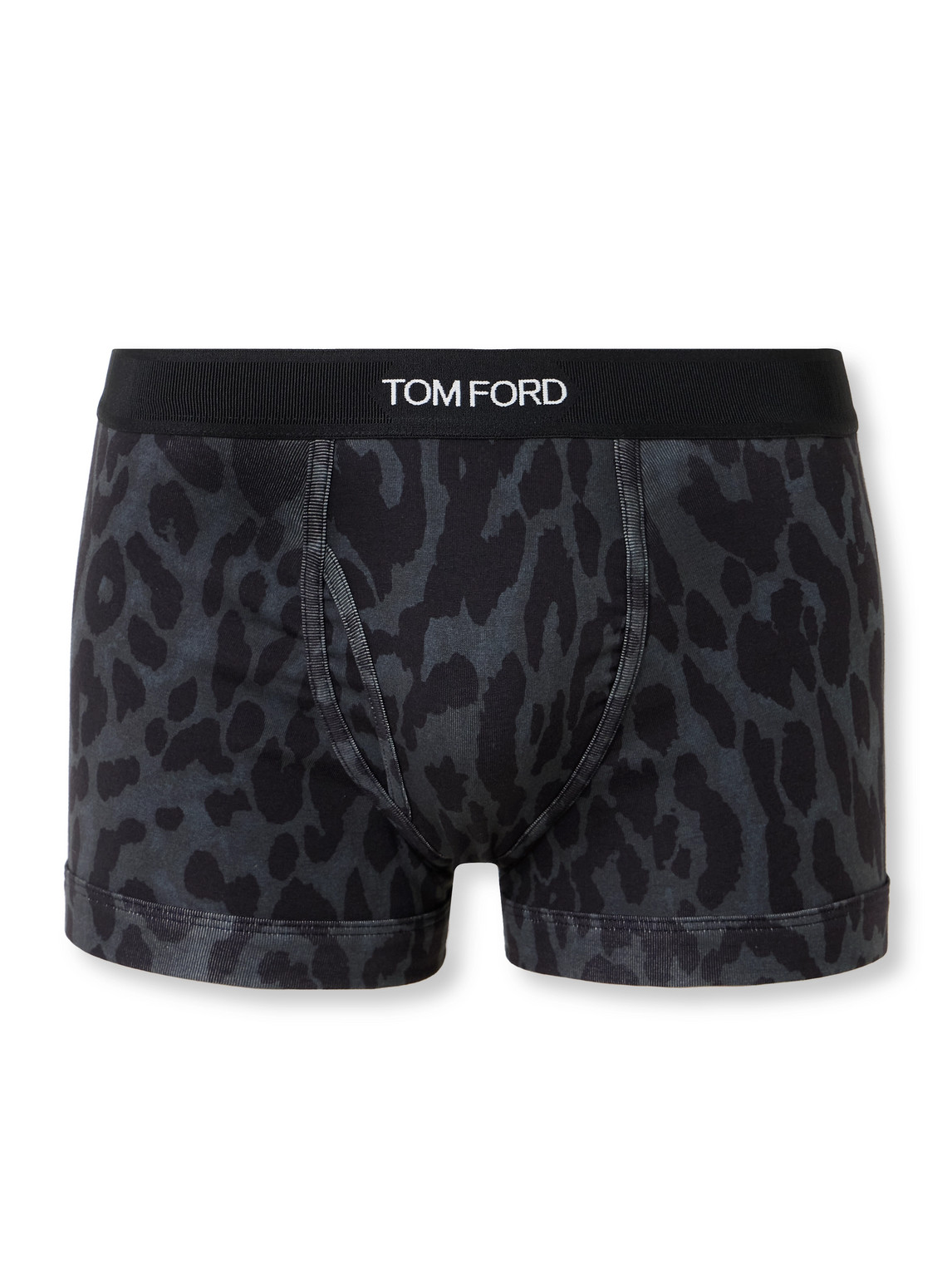Cheetah-Print Stretch-Cotton Boxer Briefs