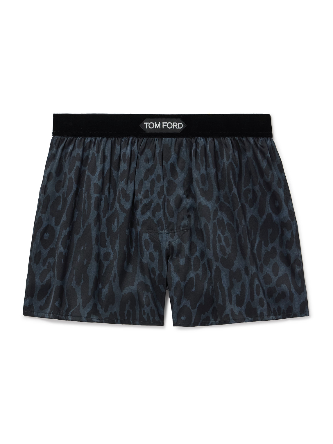 Cheetah-Print Stretch-Silk Boxer Shorts