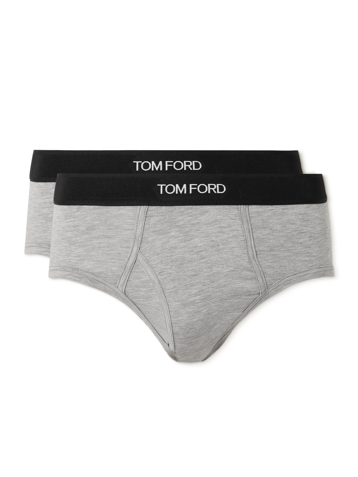 Two-Pack Stretch-Cotton and Modal-Blend Briefs
