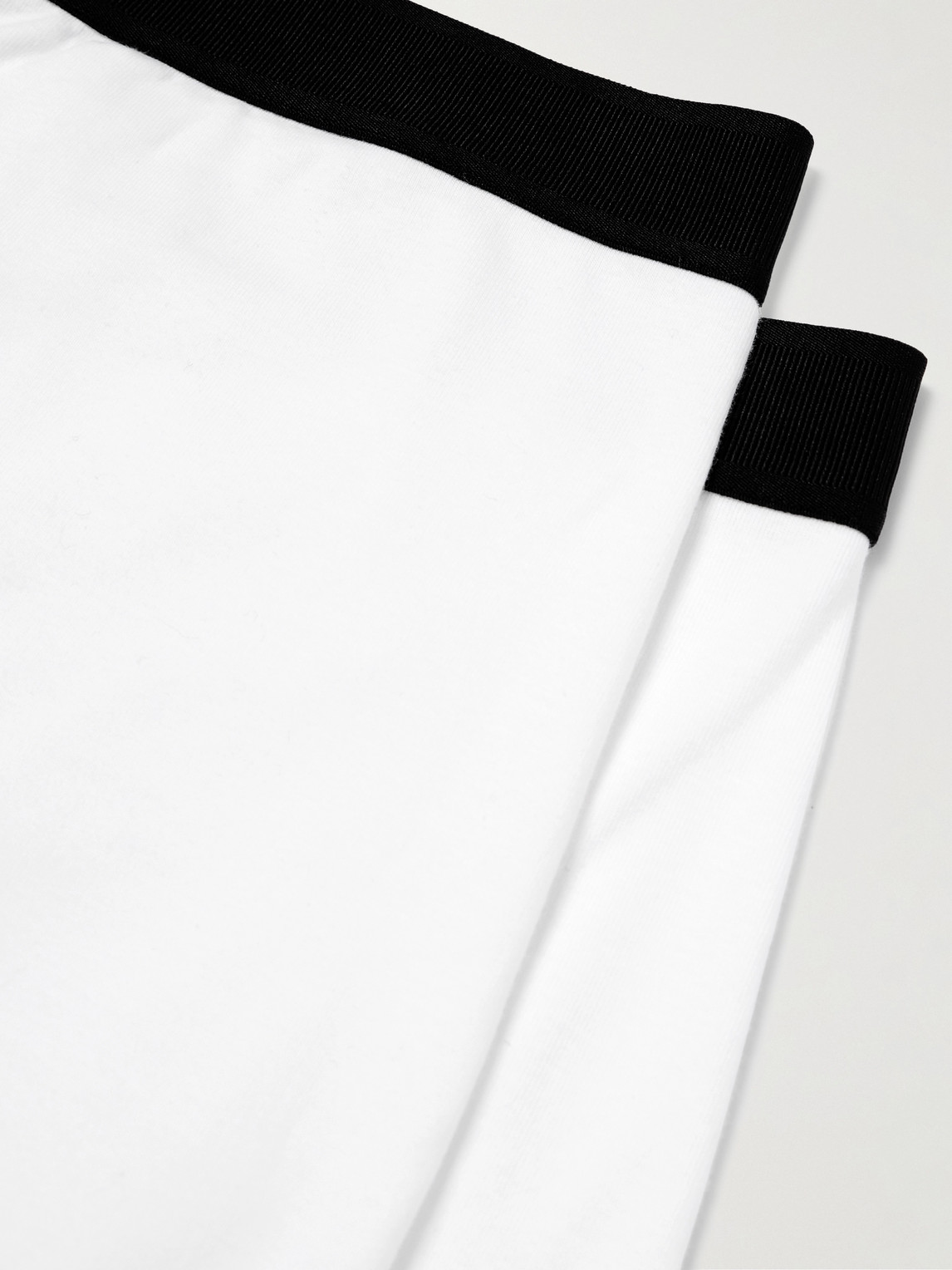 Tom Ford Mens Grey Logo-waistband Stretch-cotton Boxers Pack Of Two In White