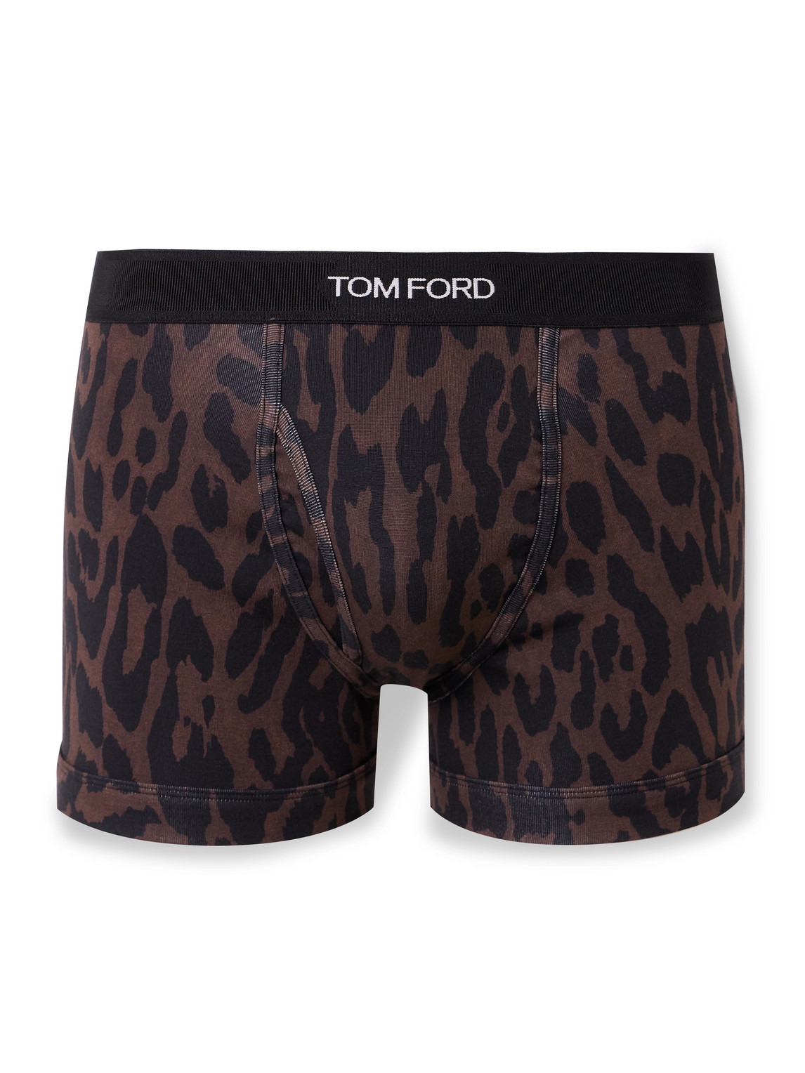 Cheetah-Print Stretch-Cotton Boxer Briefs