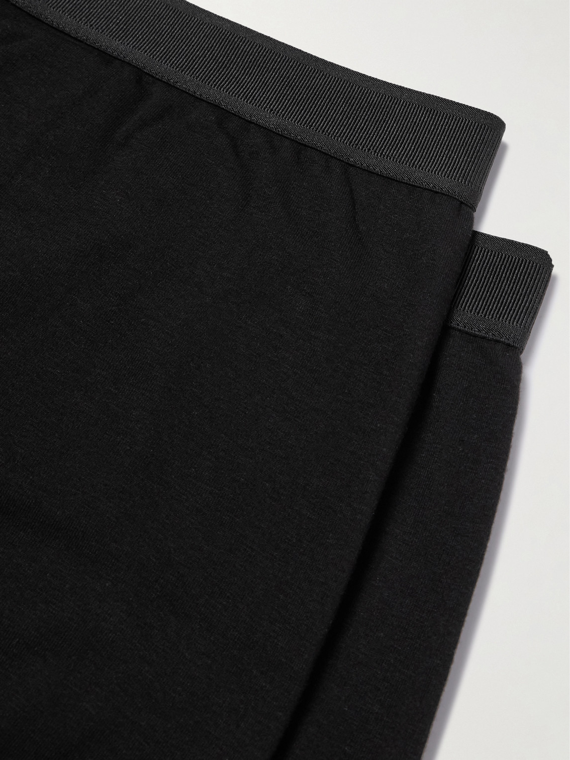 Tom Ford Cotton Blend Boxer Briefs In Black