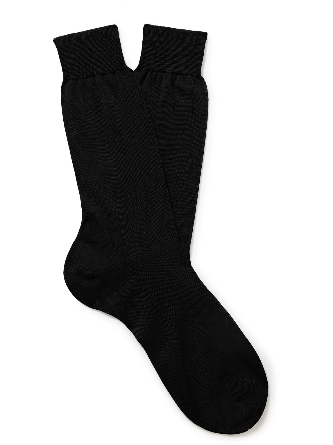 Anderson & Sheppard Cotton Socks In Black