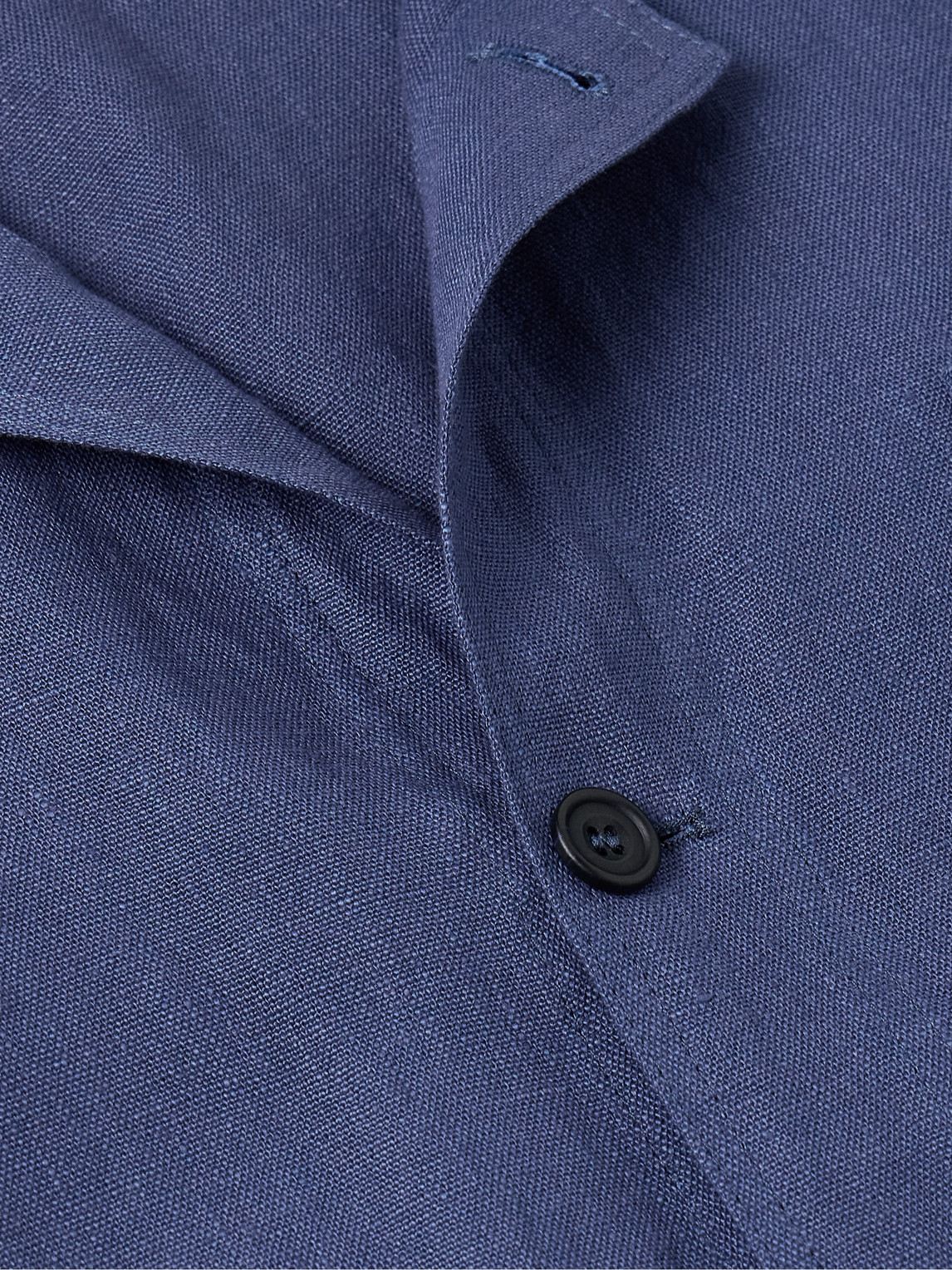 Shop Anderson & Sheppard Linen Overshirt In Blue