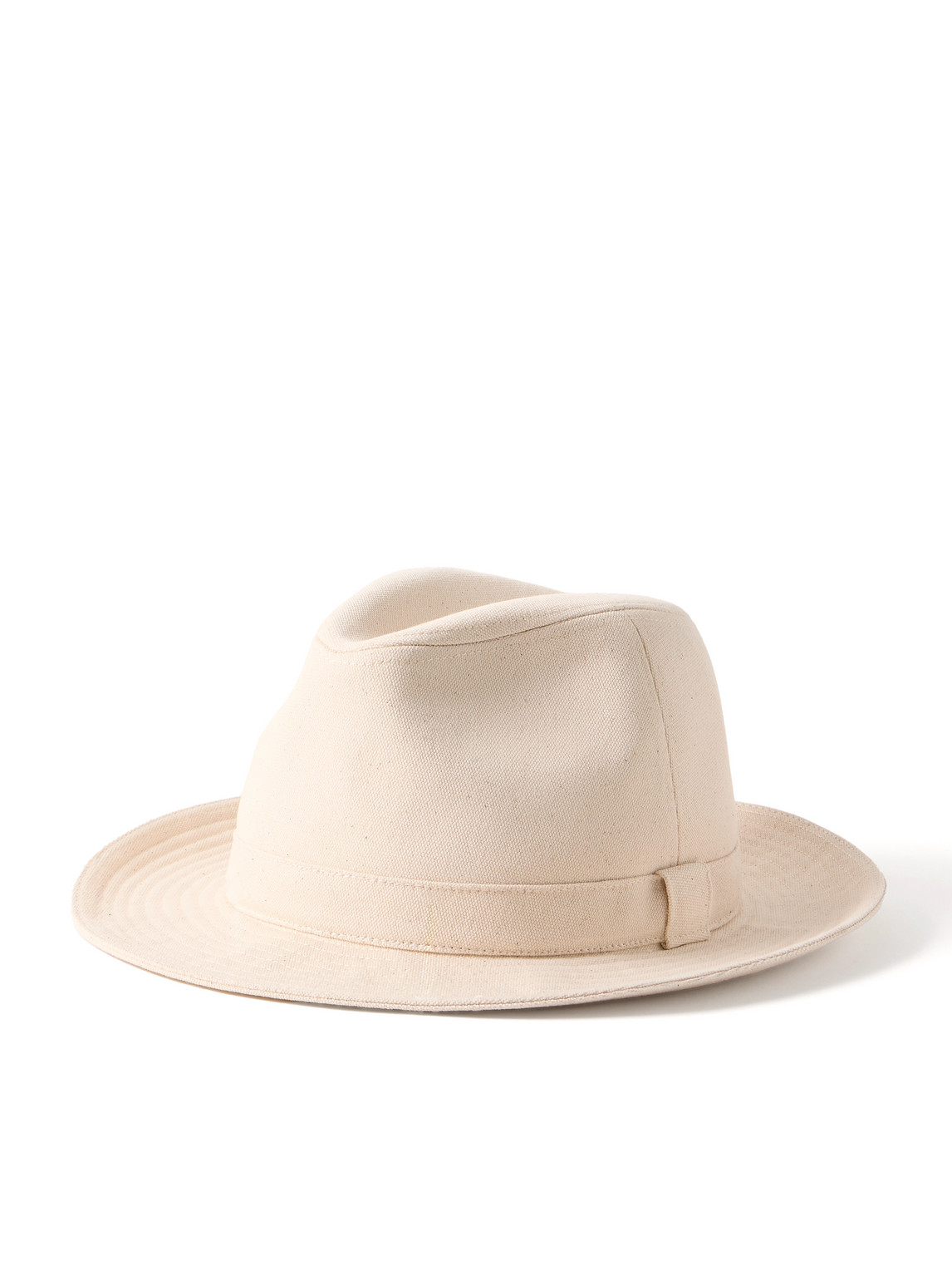 Anderson & Sheppard - Cotton-Canvas Fedora - Men - Neutrals - S