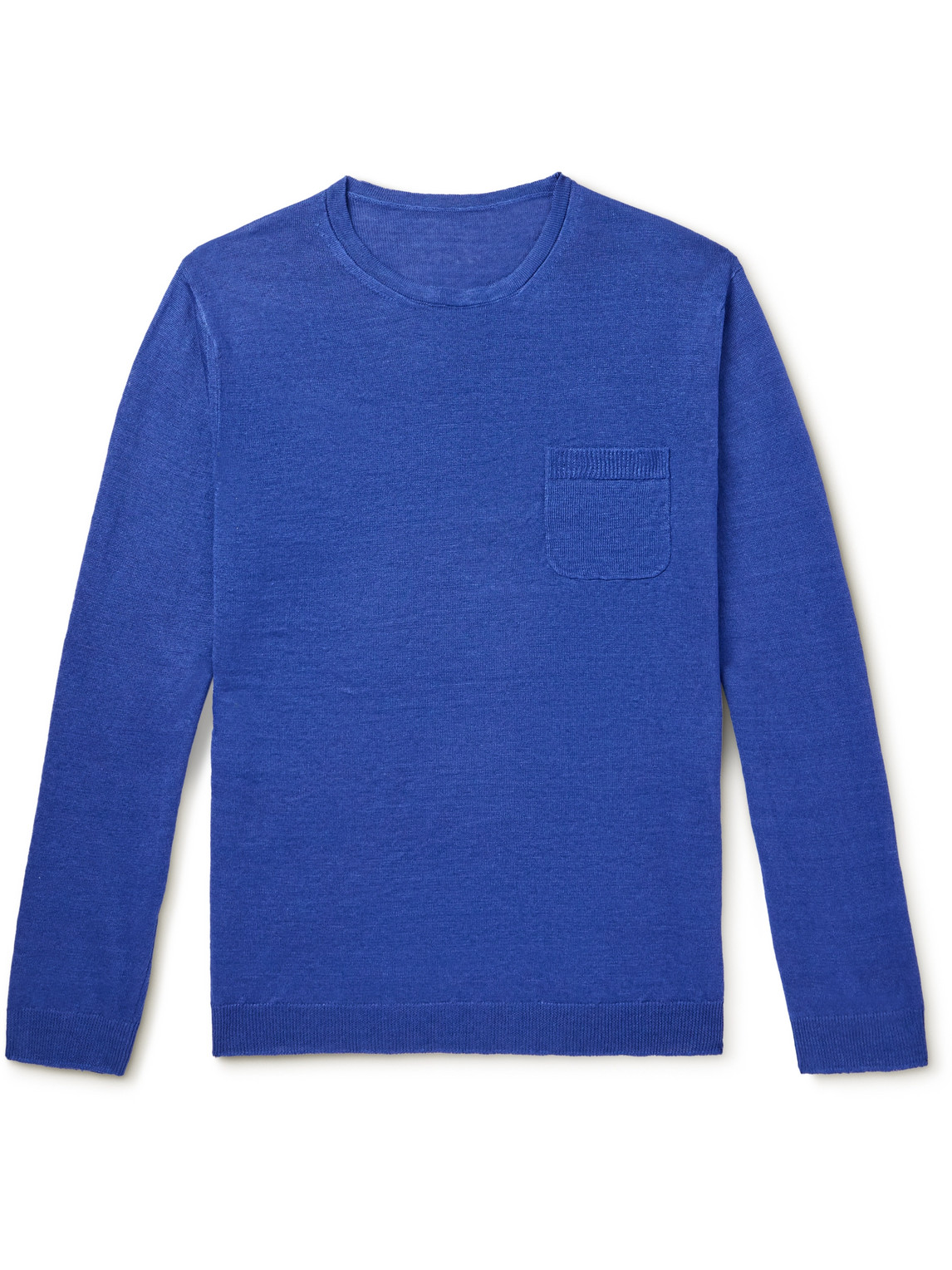 Anderson & Sheppard Linen Jumper In Blue