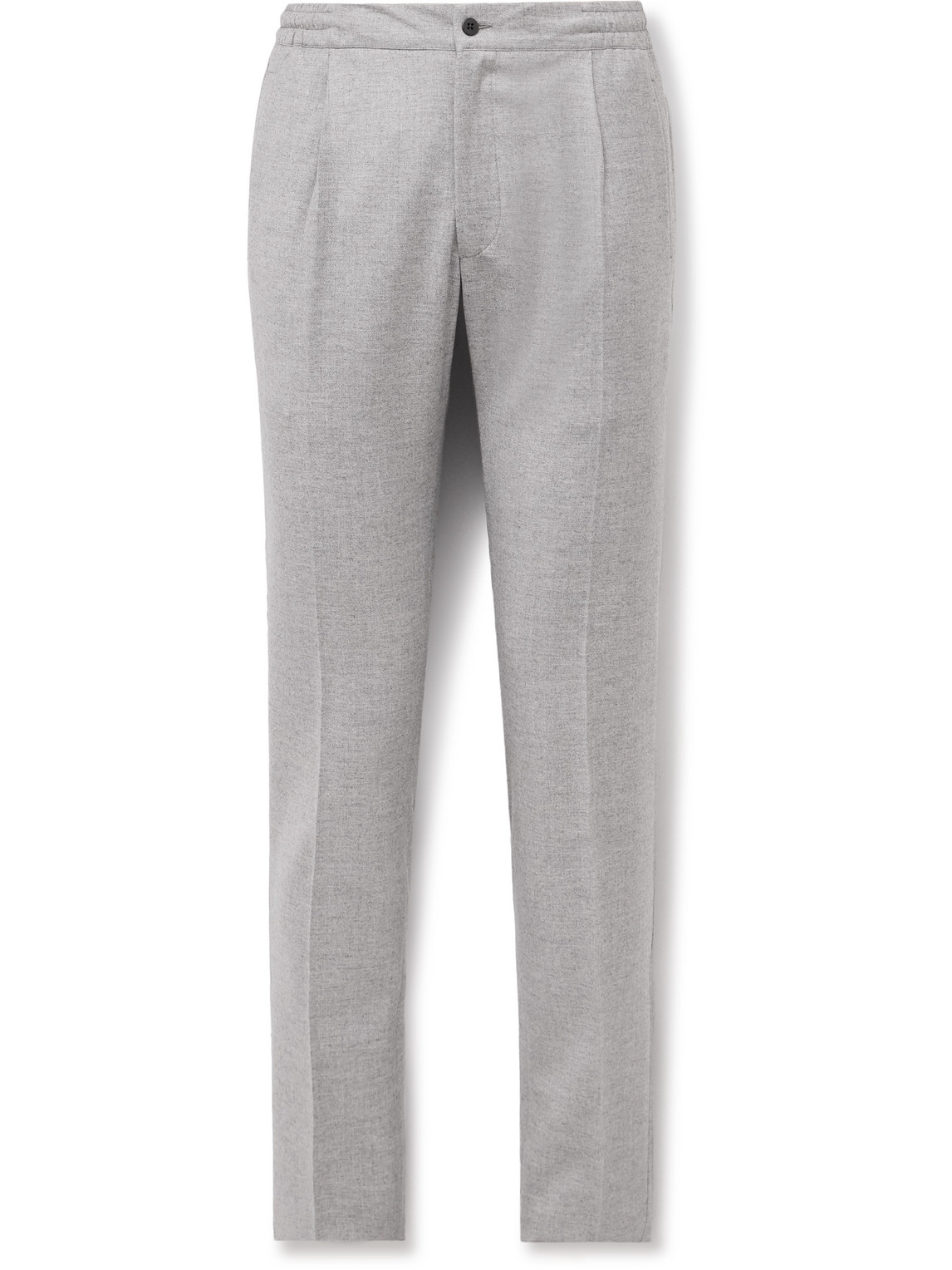 Kiton Slim-Fit Virgin Wool-Blend Trousers - Men