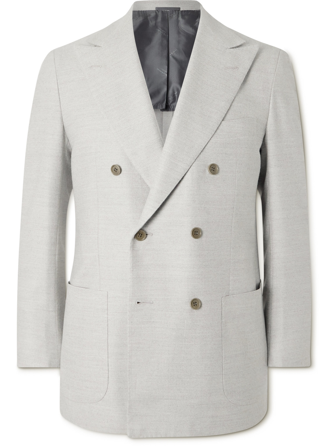 Double-Breasted Wool and Cashmere-Blend Blazer