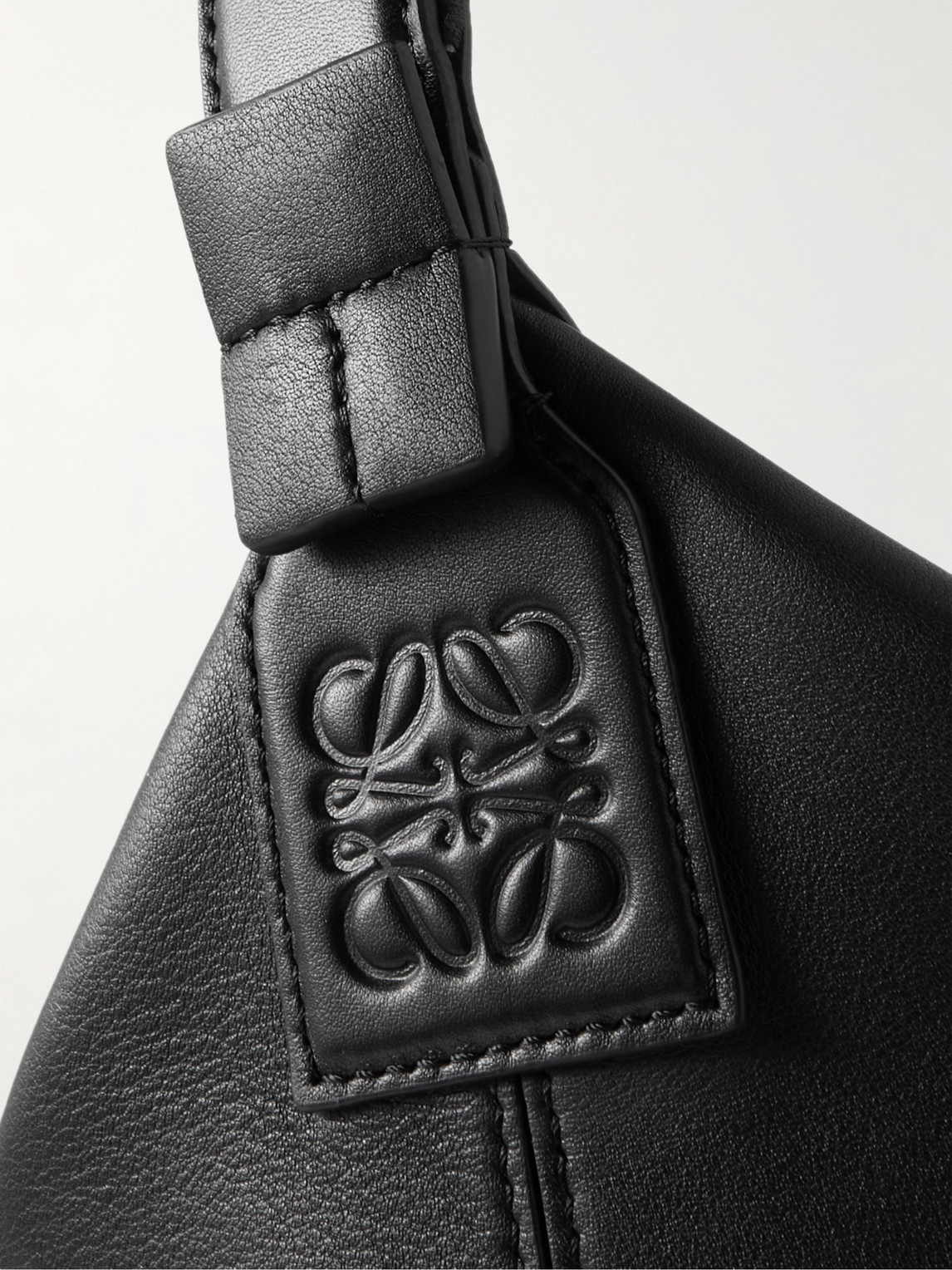 Shop Loewe Cubi Leather Messenger Bag In Black