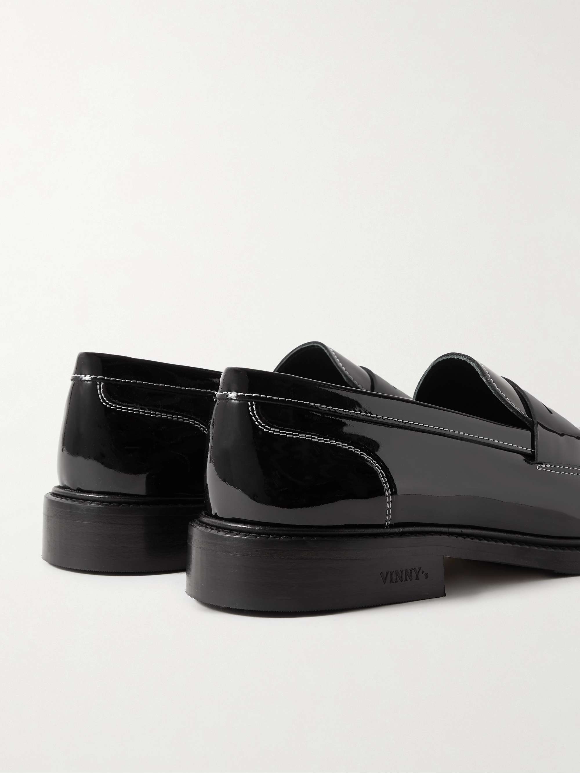 VINNY'S Townee Patent Leather Penny Loafers