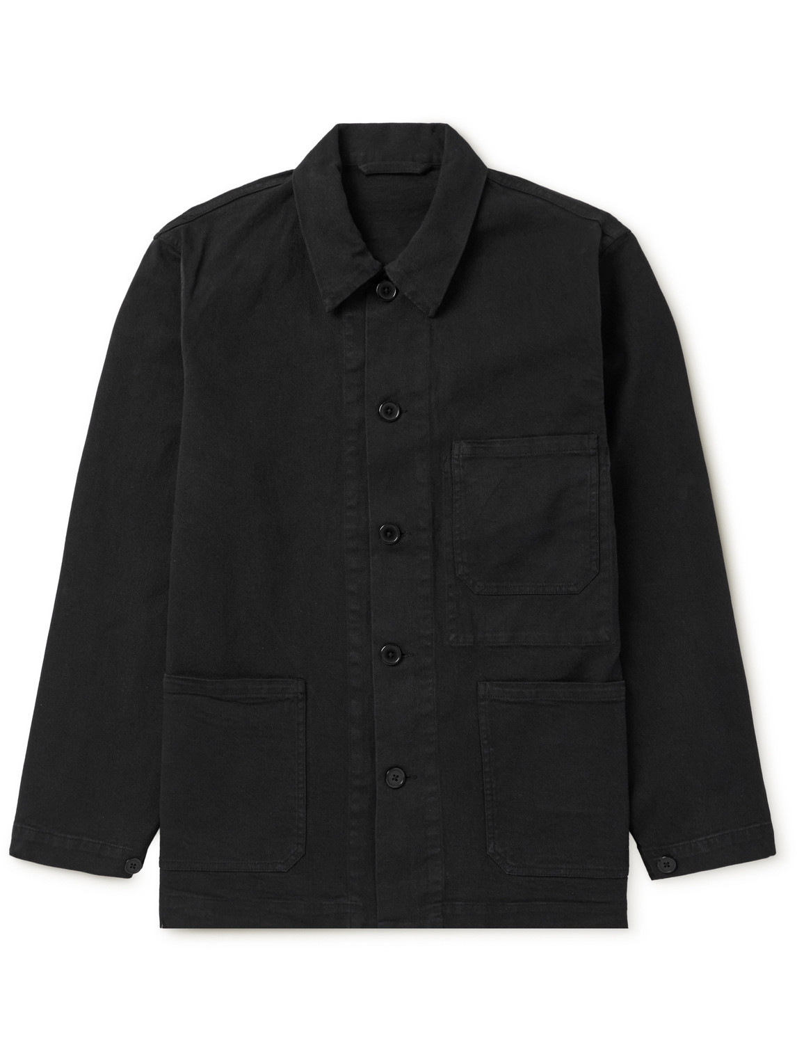 Officine Générale - Virgin Wool-Blend Shirt Jacket - Men - Black - IT 46