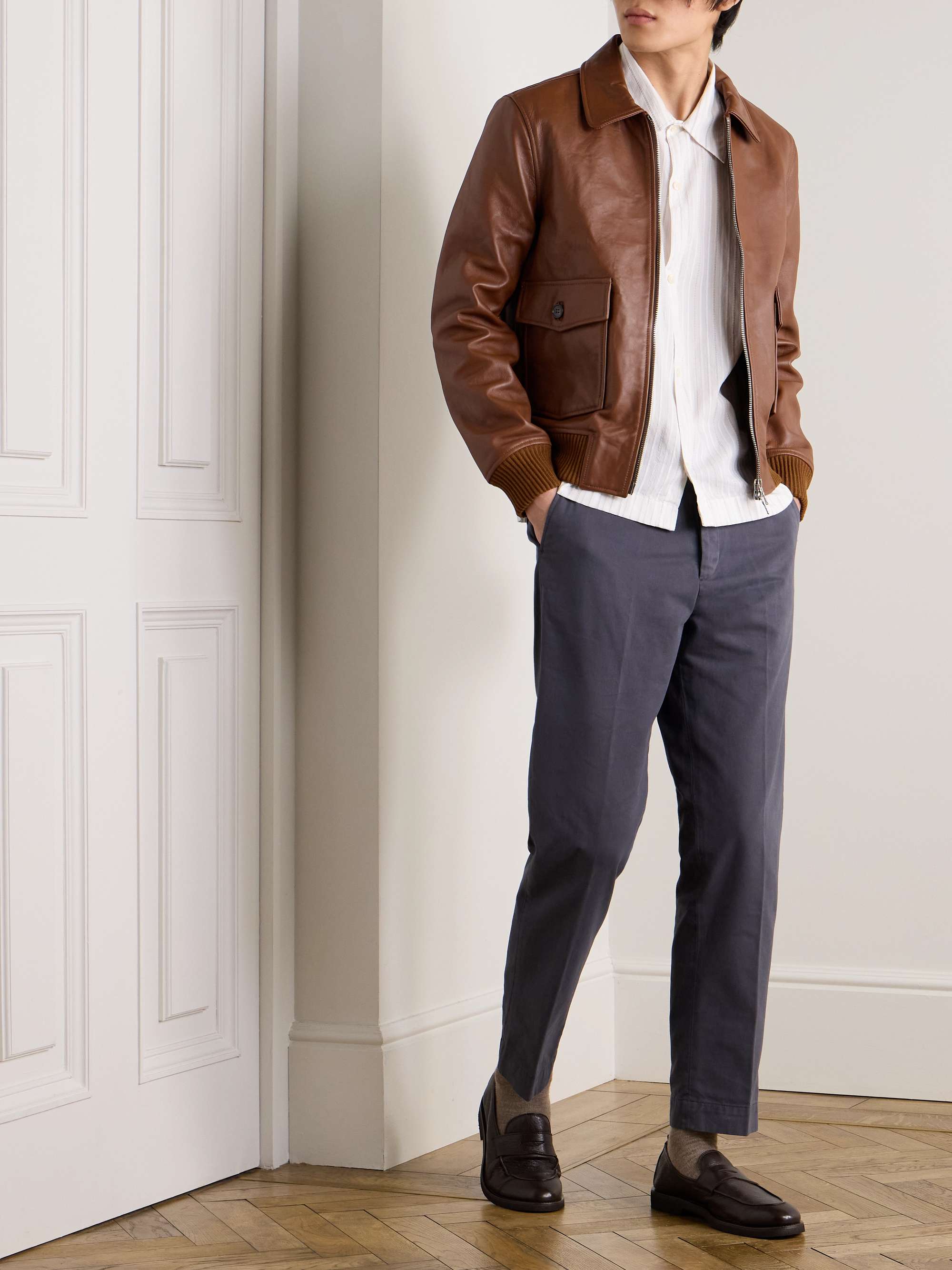 Gianni leather jacket on sale