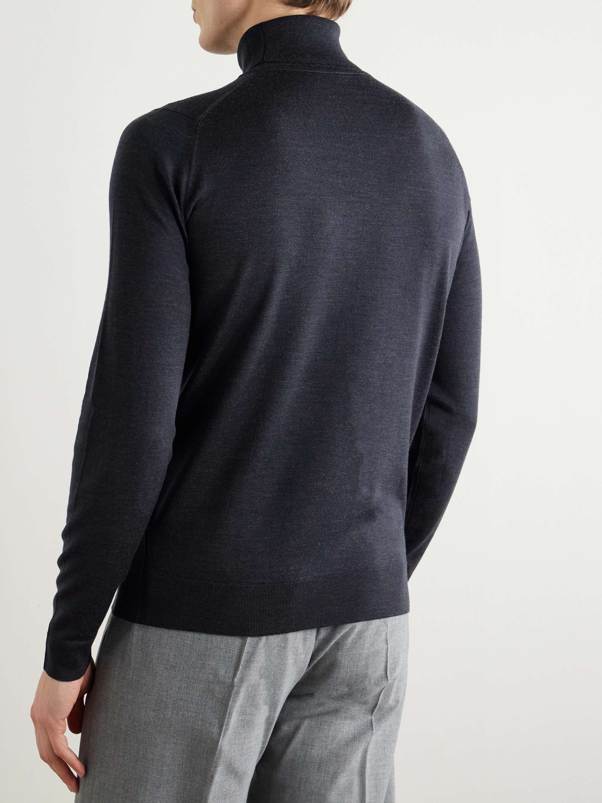 JOHN SMEDLEY Merino Wool Rollneck Sweater