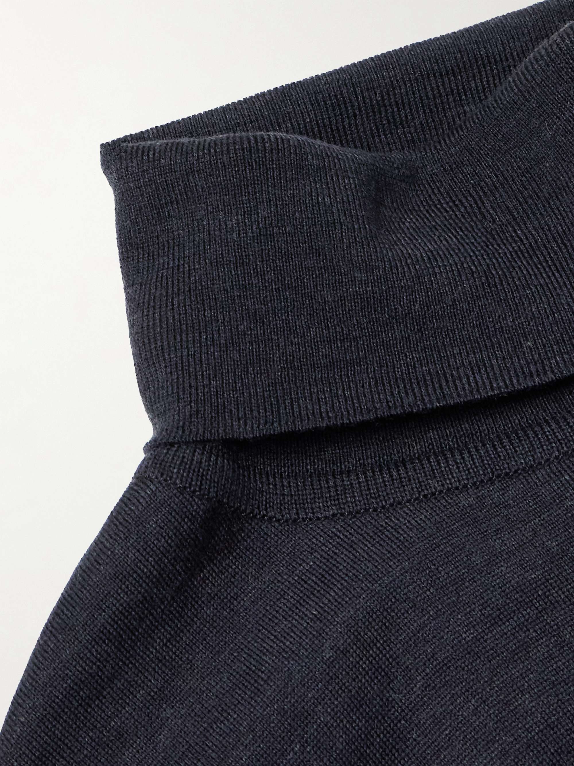 JOHN SMEDLEY Merino Wool Rollneck Sweater